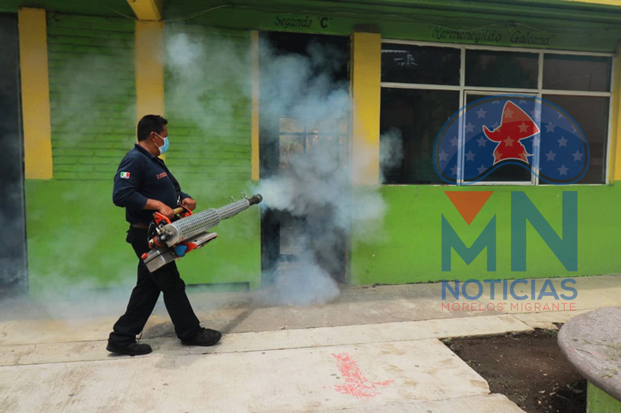 Fumigación en Cuautla. Foto Rosy Linares