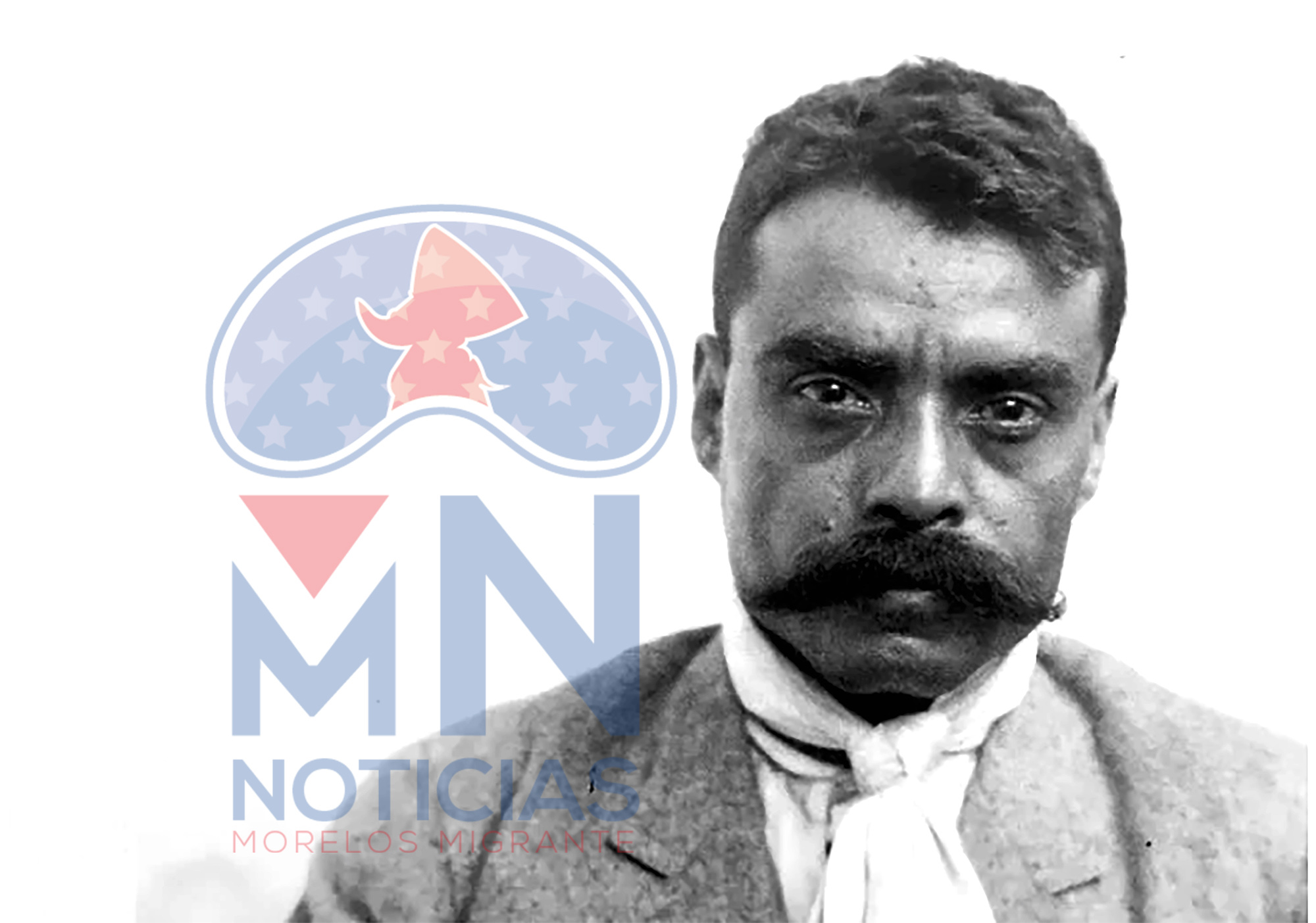 Retrato de Emiliano Zapata. Foto de archivo