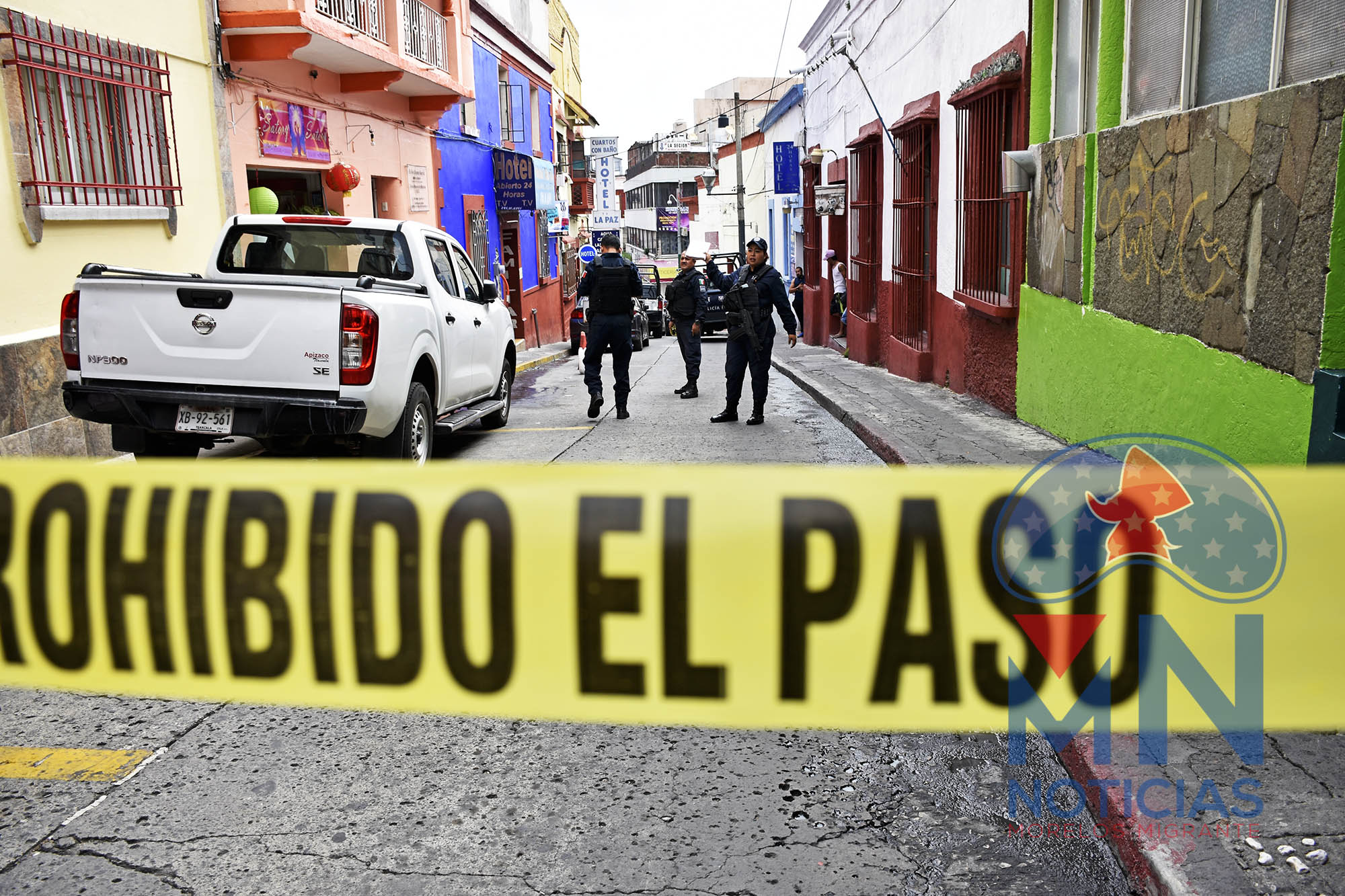 Escena de crimen. Foto de archivo