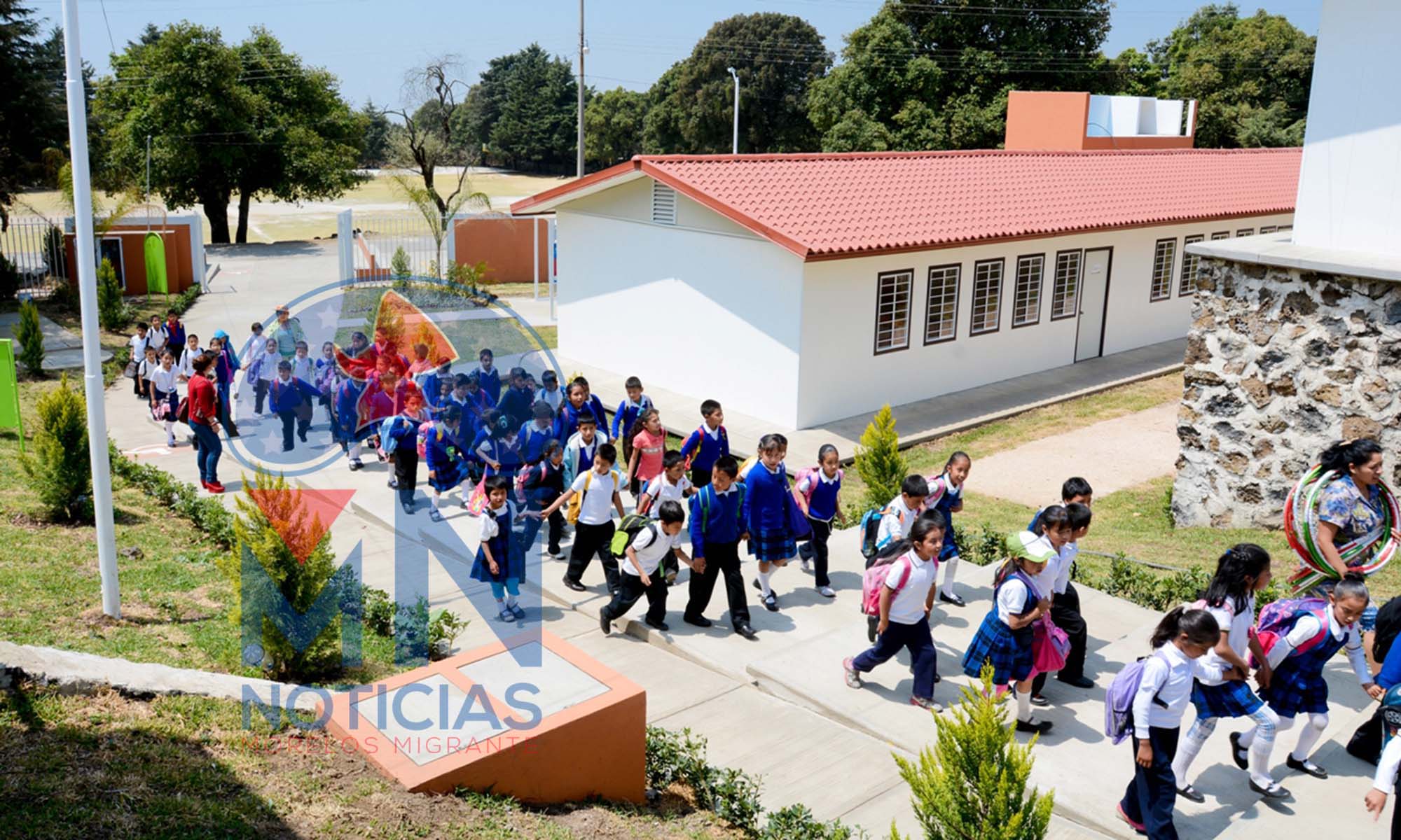 Niños en escuela. Foto cortesía