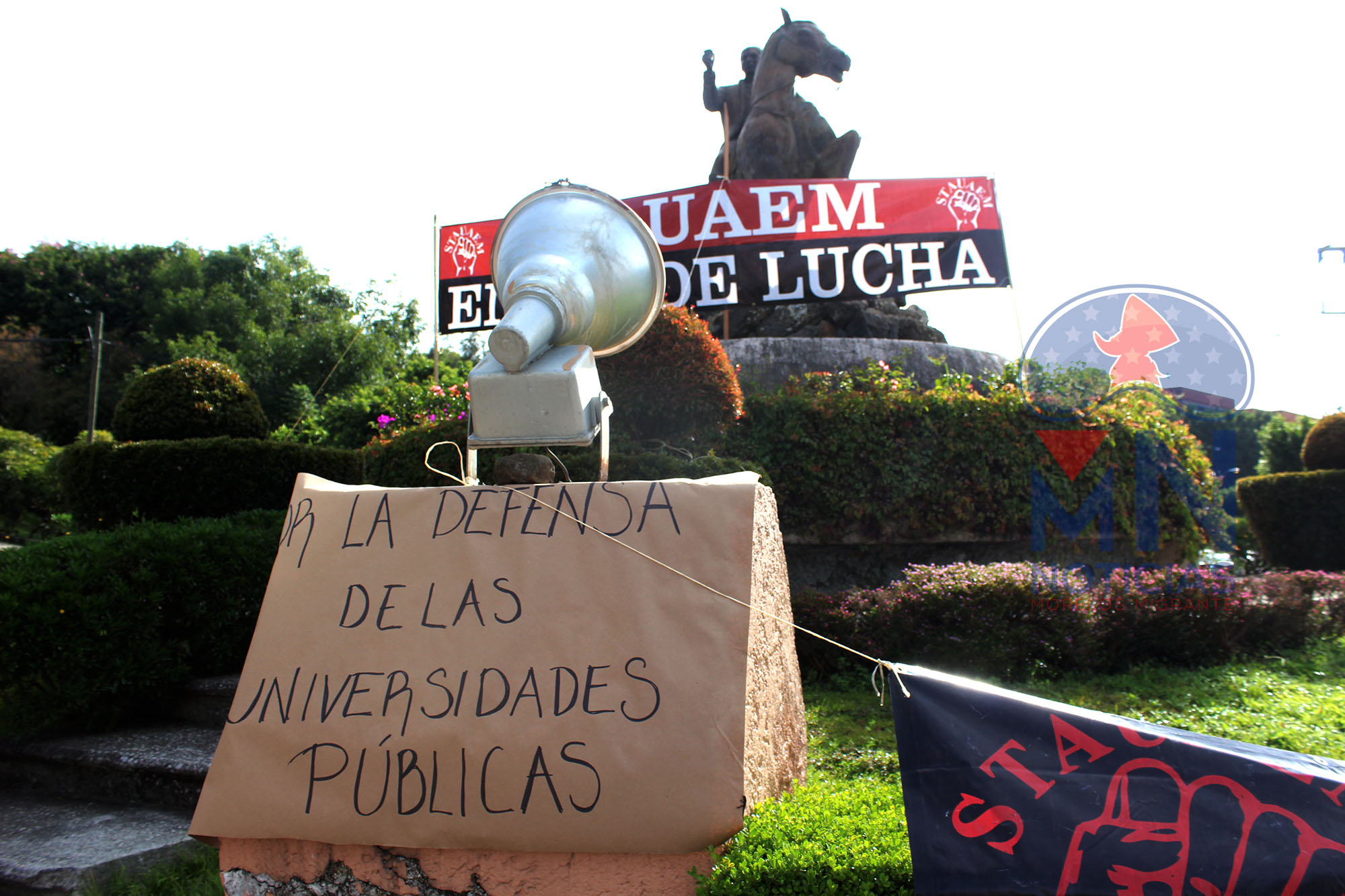 Paro en la UAEM. foto Máximo Cerdio