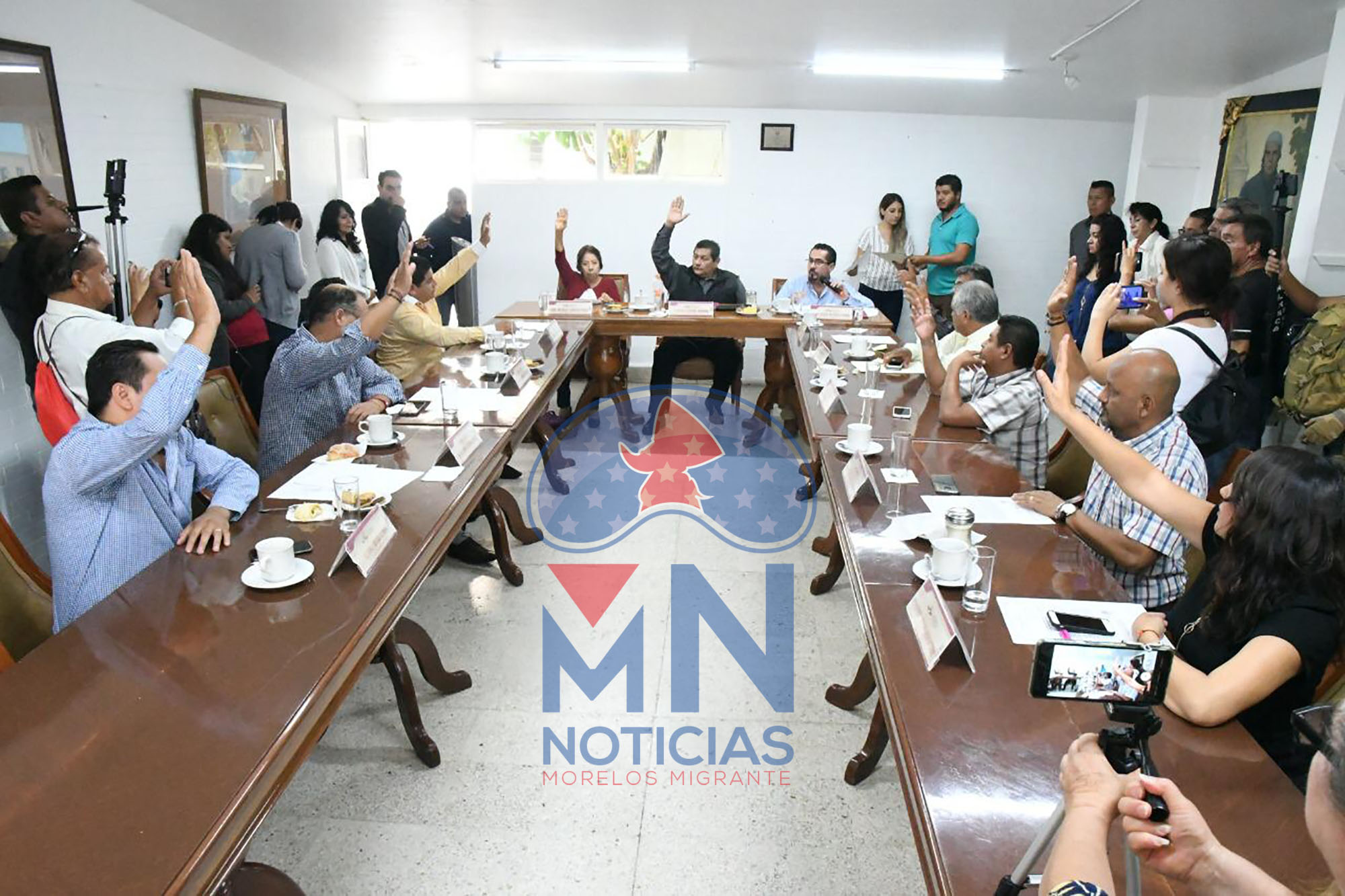 Voto en favor de nuevo encargado de la seguridad en Cuautla. Foto Rosy Linares