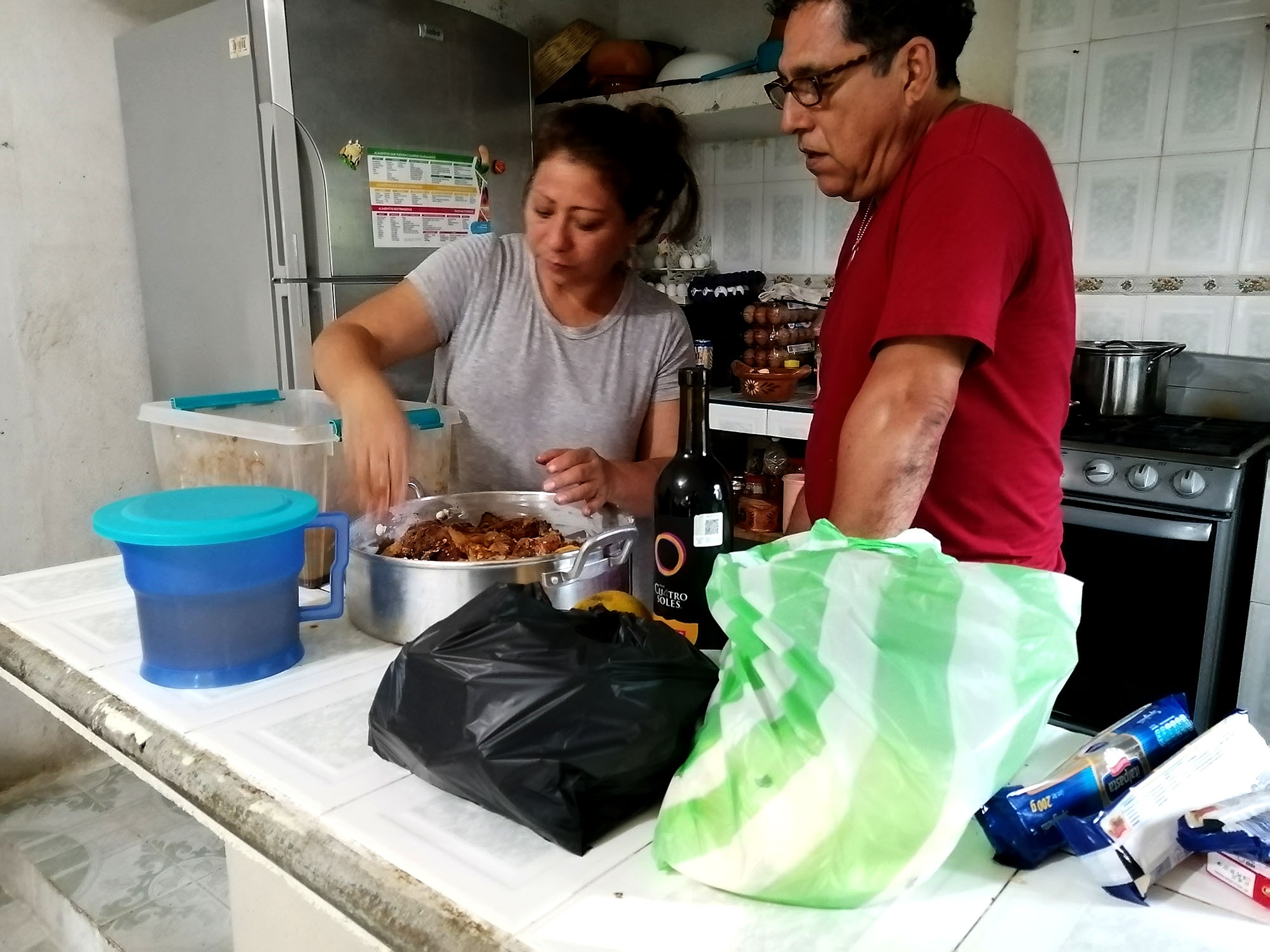 Aviso de no bolsas de plástico. Foto Rosy Linares