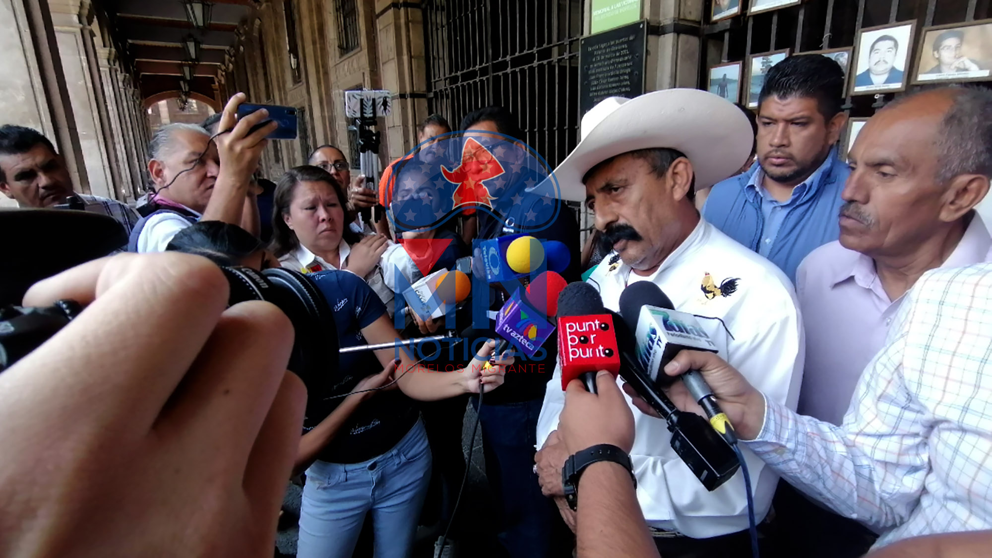 Jorge Zapata en conferencia de prensa. Foto Máximo Cerdio