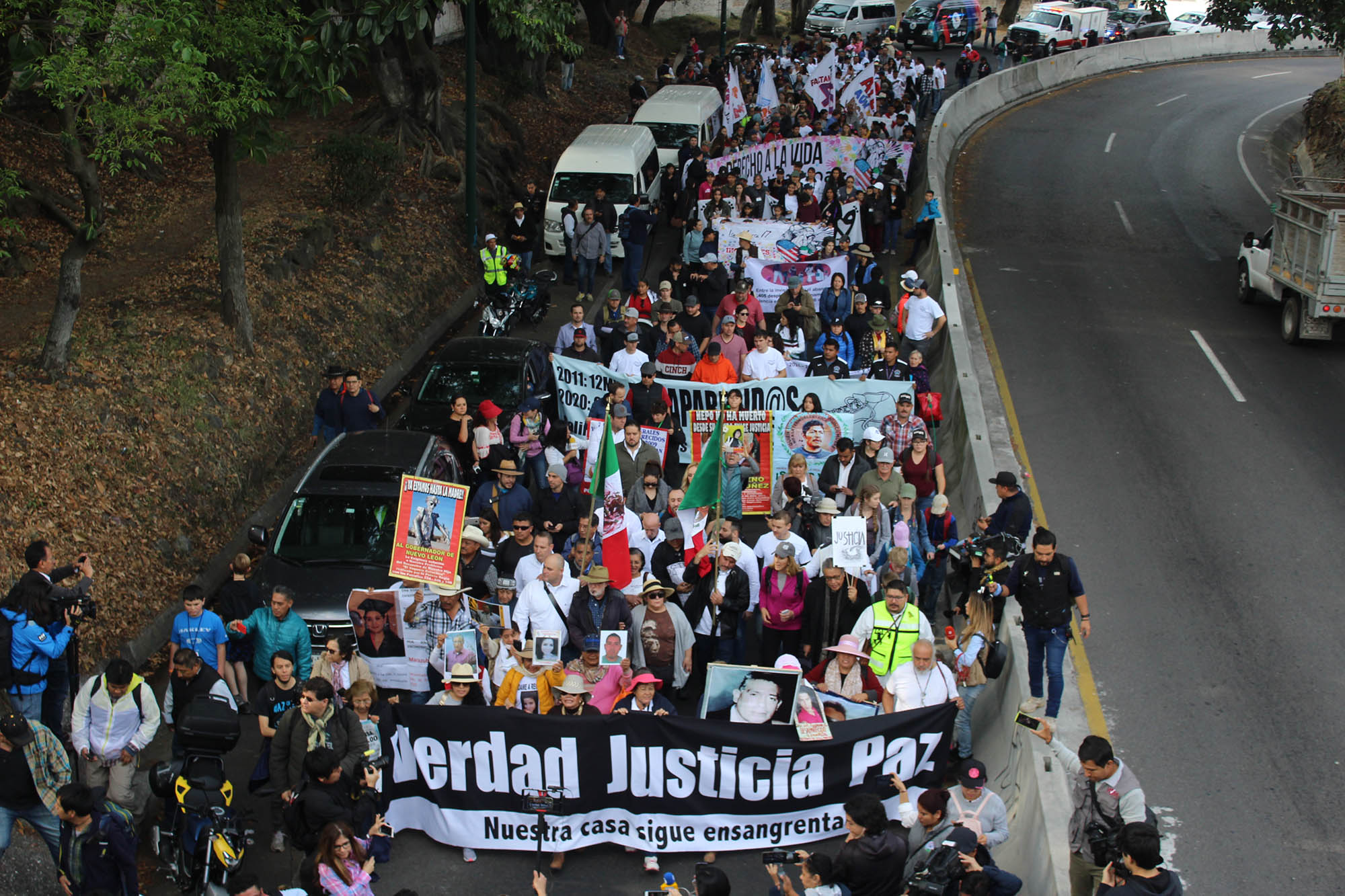 Caminata por la Paz, la Justicia y la Verdad. Foto cortesía