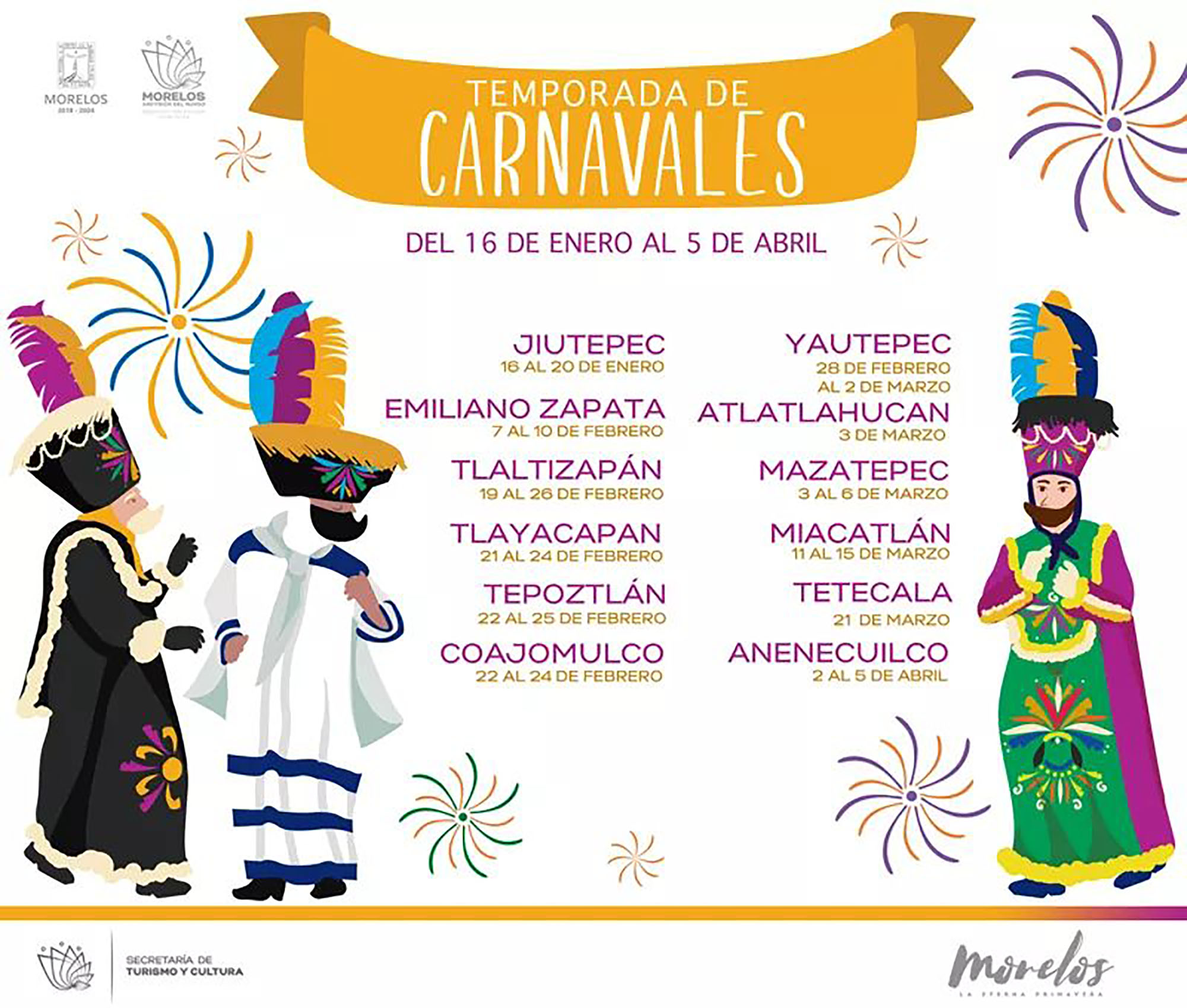 Cartel temporada carnavales. foto cortesía