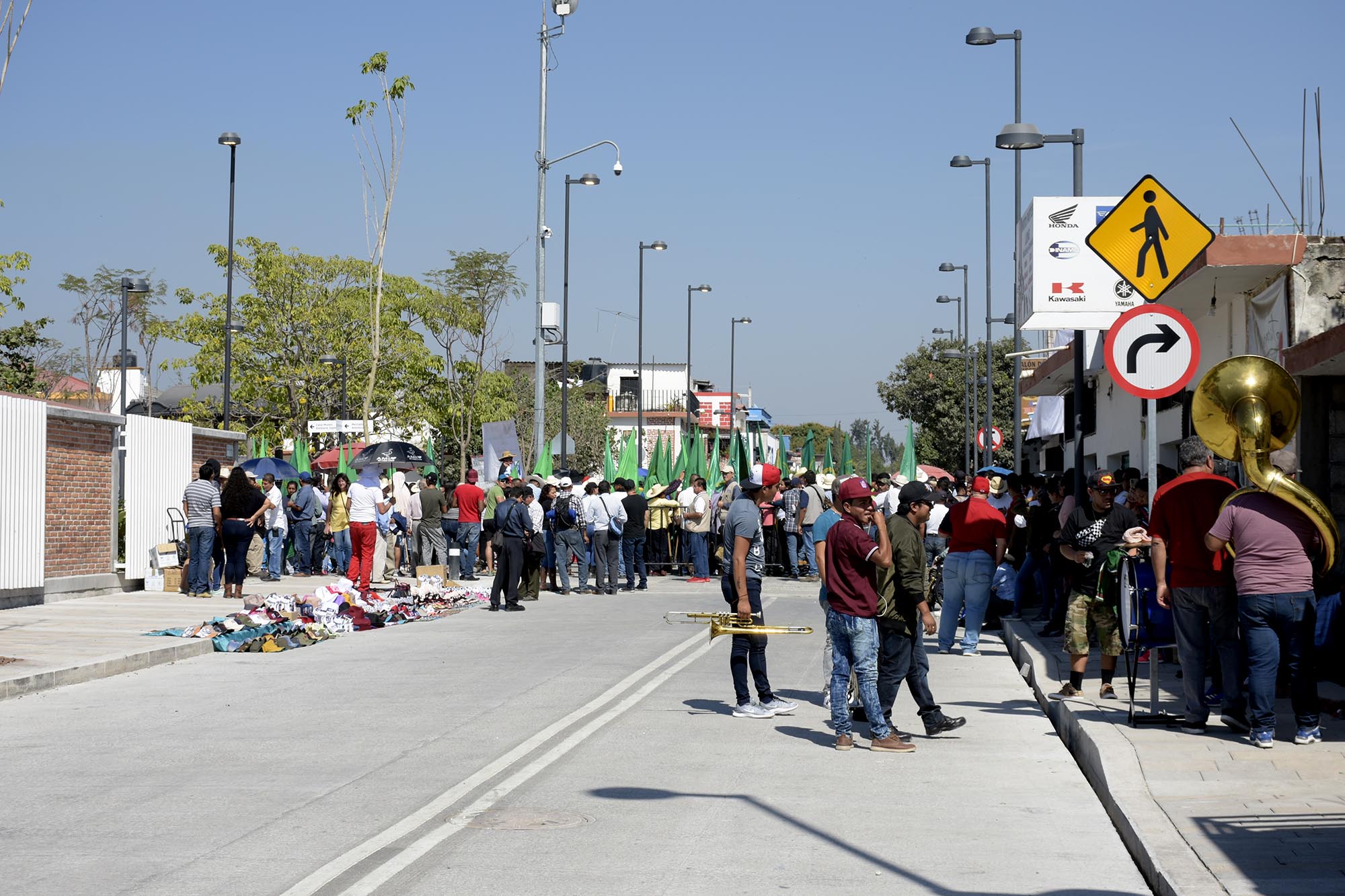 Integrantes de la UNTA en Anenecuilco. Foto Máximo Cerdio