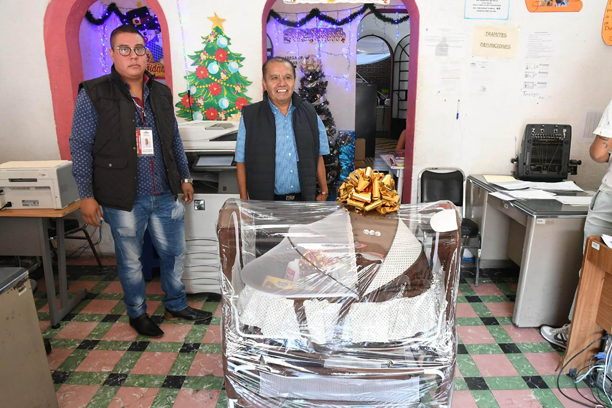 Regalo para el rimer niño del 2020 en Cuautla. Foto cortesía