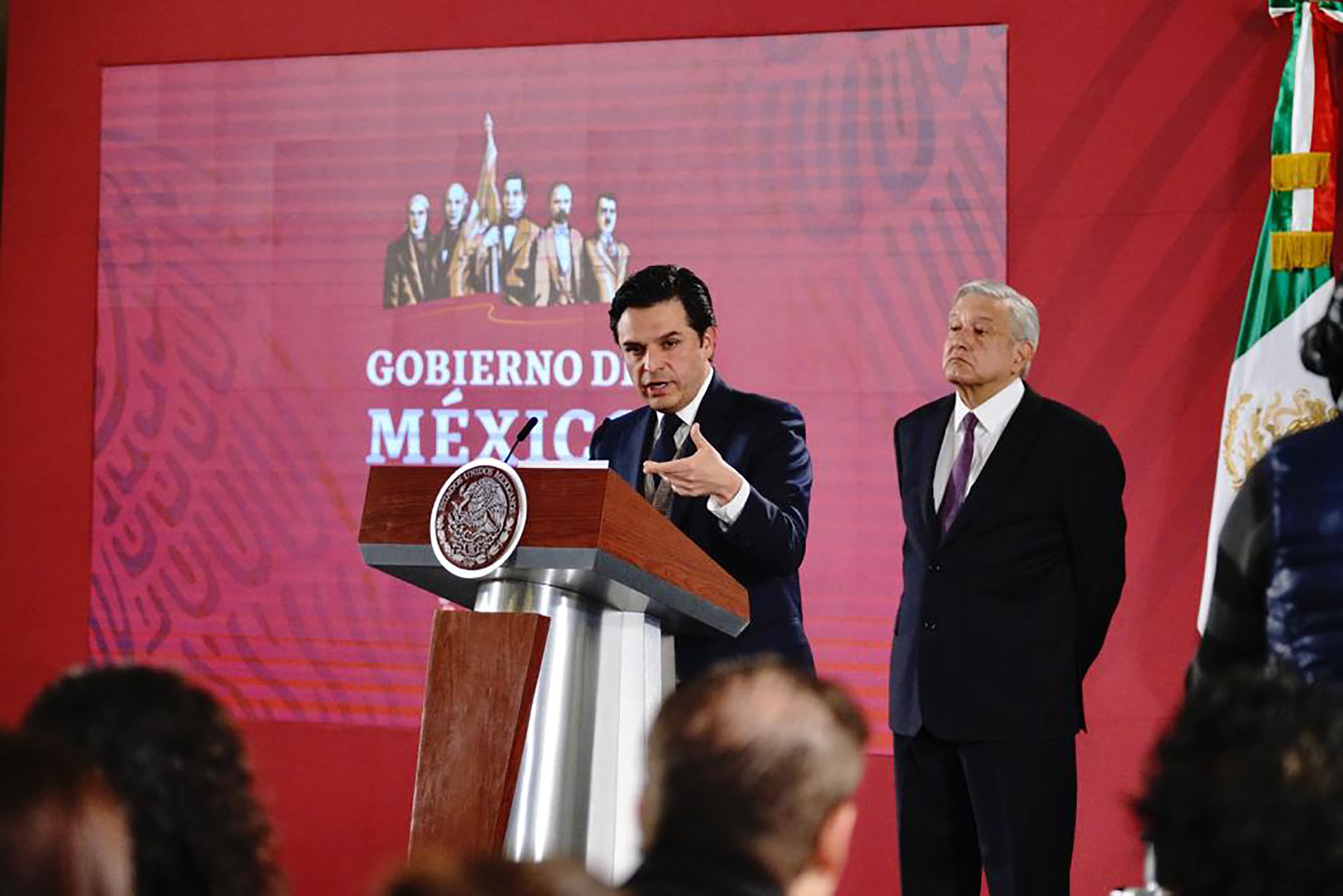 Conferencia de prensa. Foto cortesía