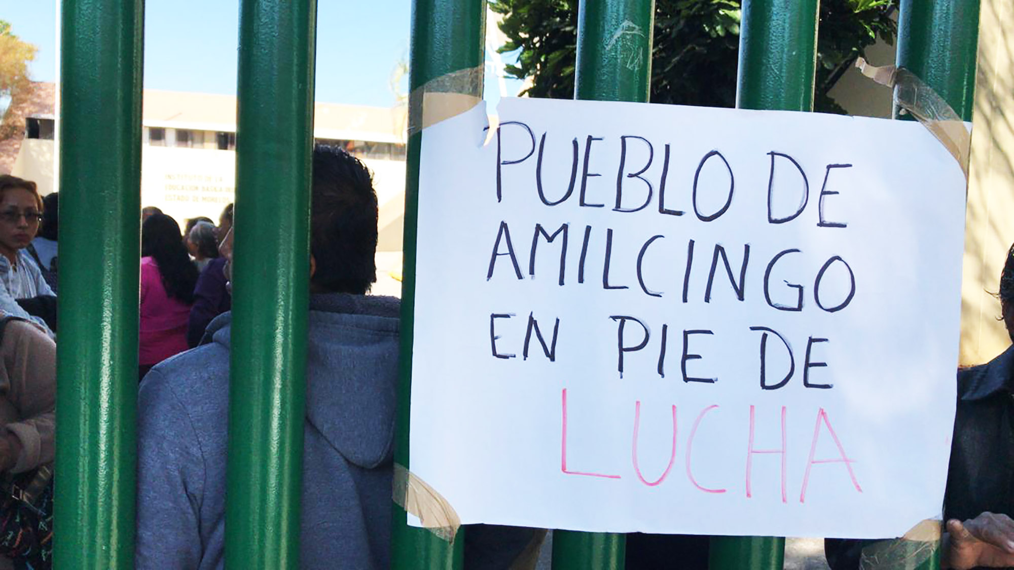 Toman las instalaciones del IEBEM. Foto cortesía