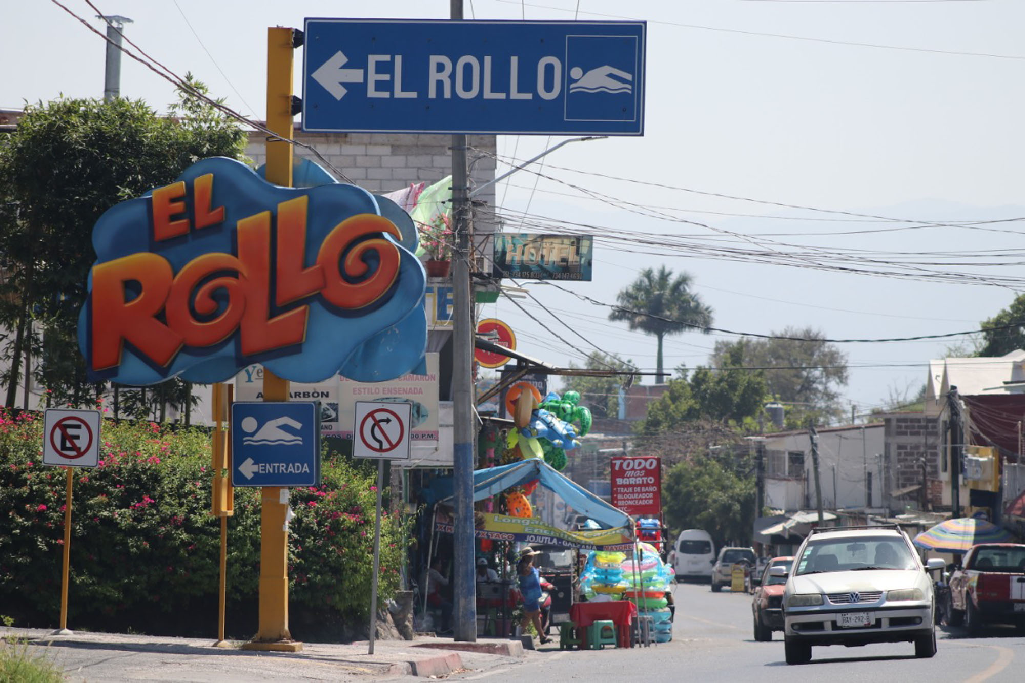 Entrada de El Rollo Parque Acuático. Foto cortesía