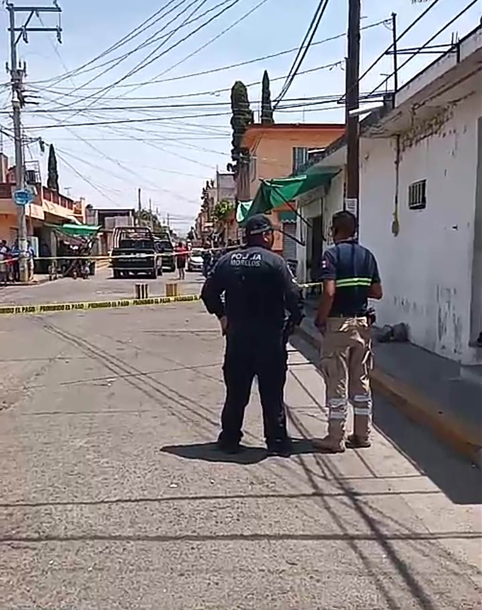 Acordonamiento en el ugar de los hechos. Foto cortesía 