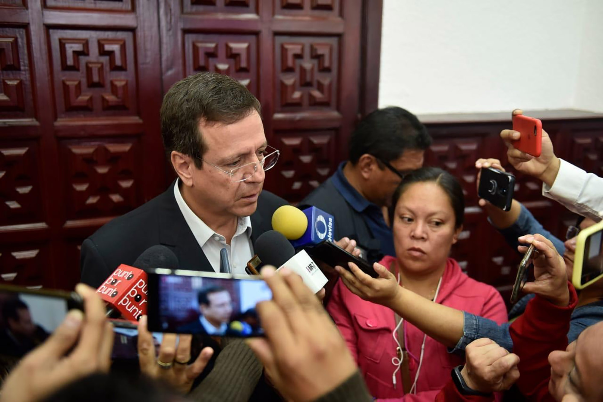 Secretario de Hacienda en entrevista. Foto cortesía