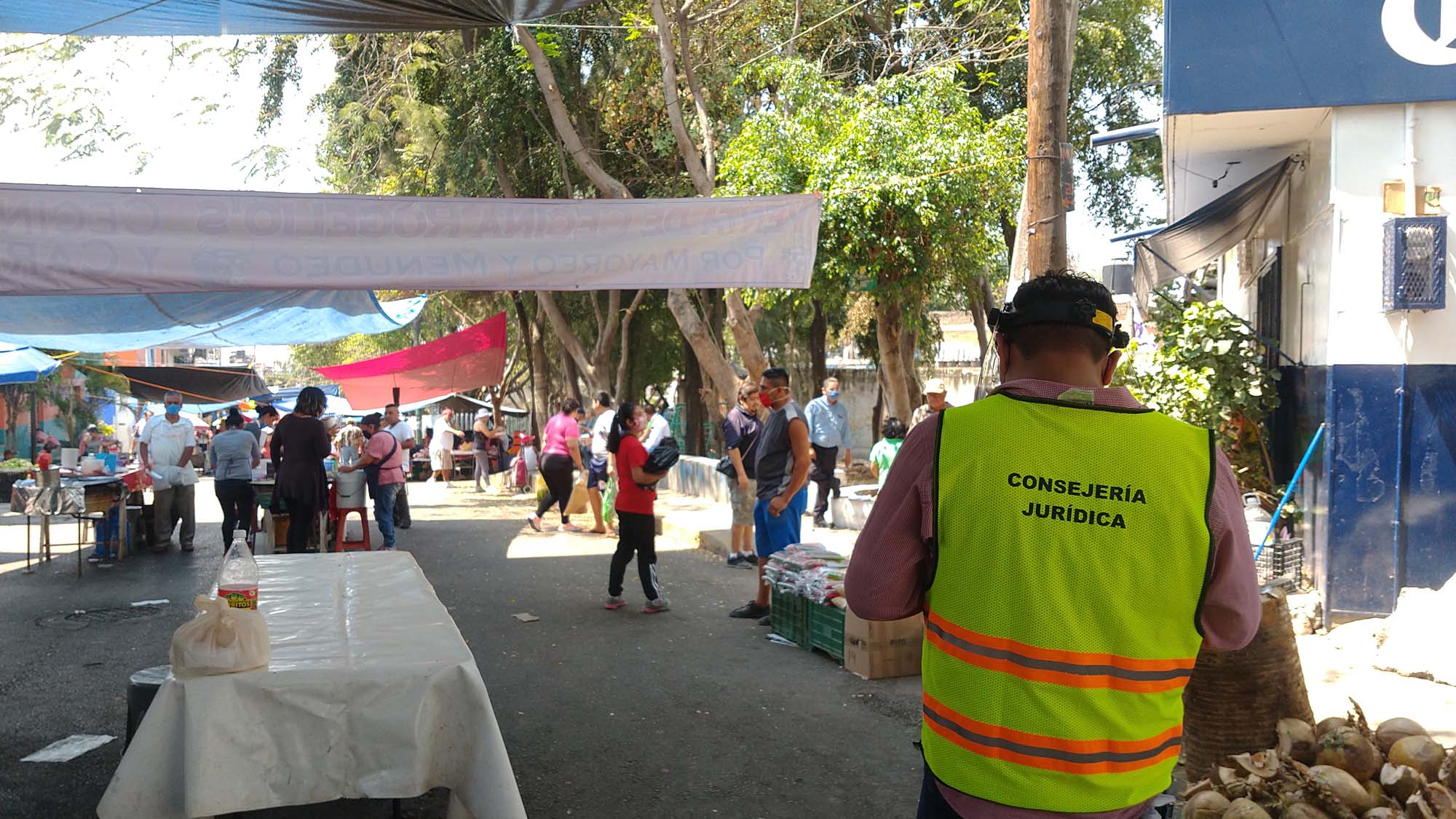 Tianguis en vigilancia. Foto cortesía