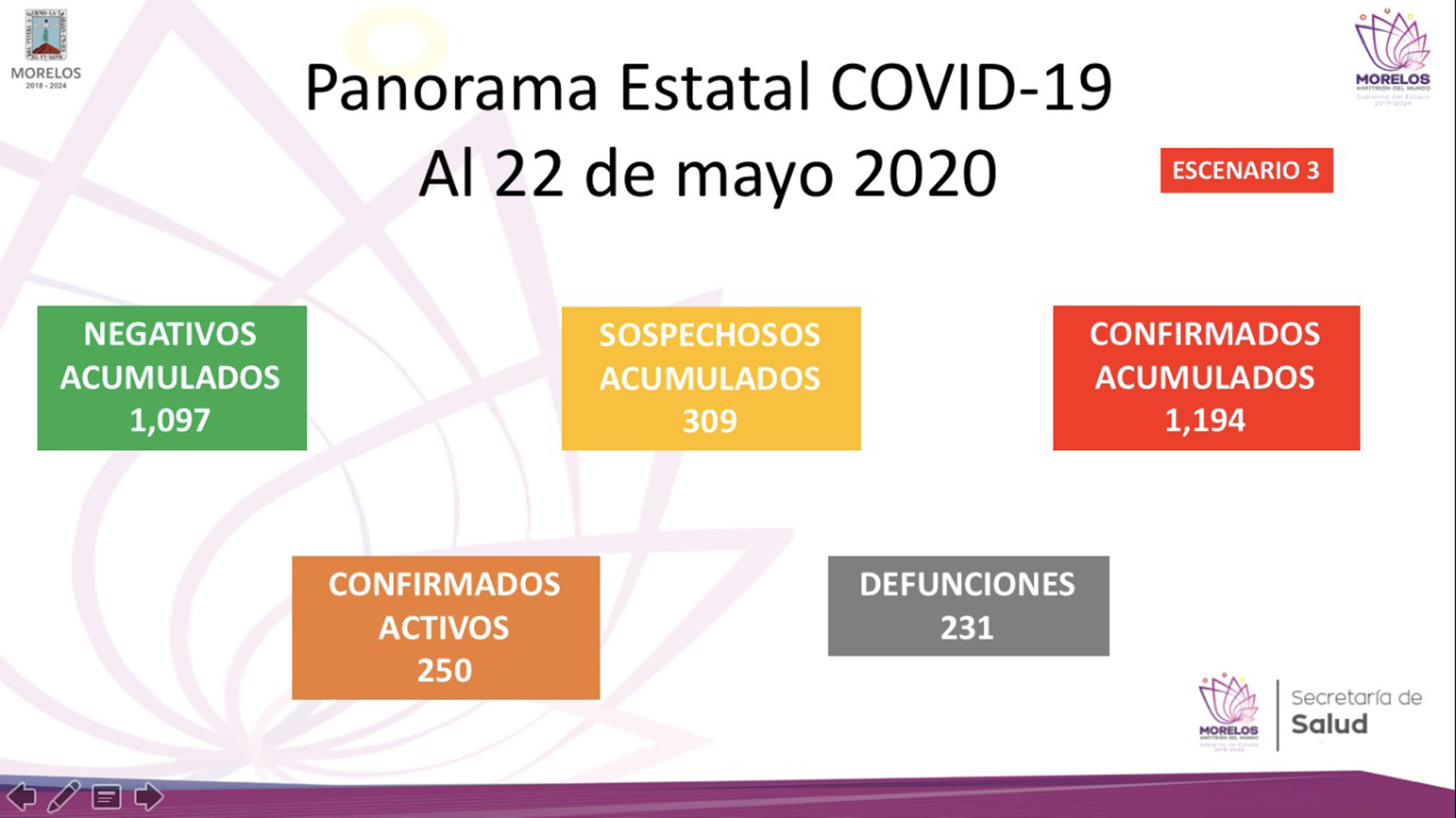 Panorama Covid-19, 22 de mayo