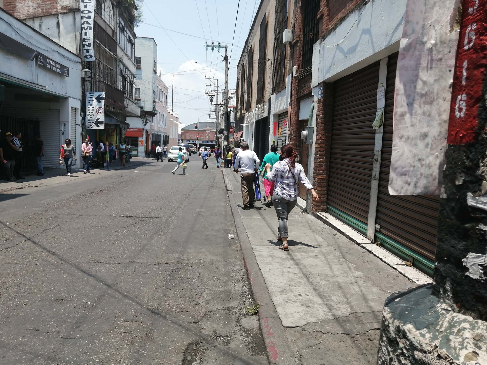 Calles del centro en pandemia. Foto Máximo Cerdio