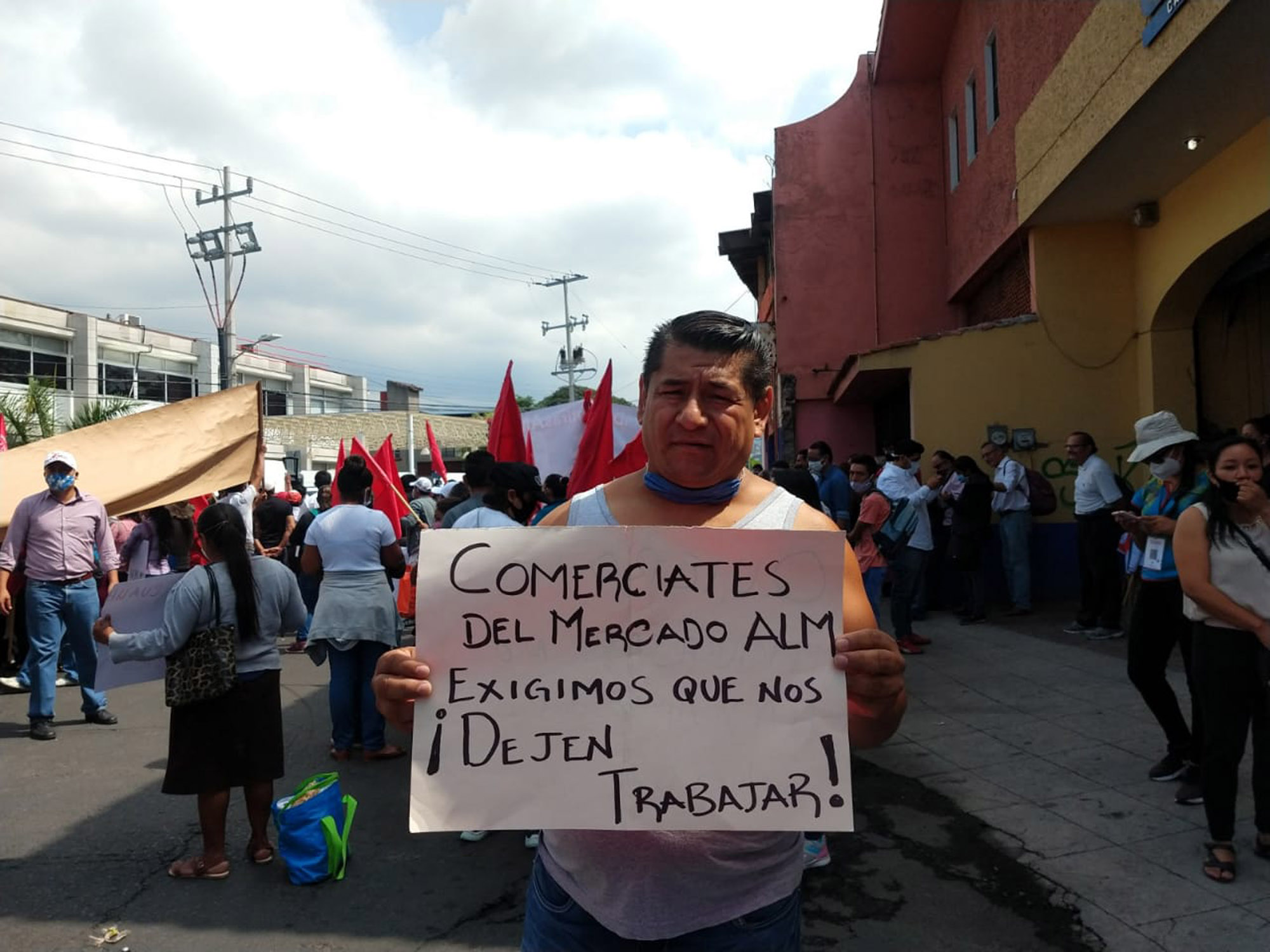 Comerciante de mercado ALM. Foto cortesía