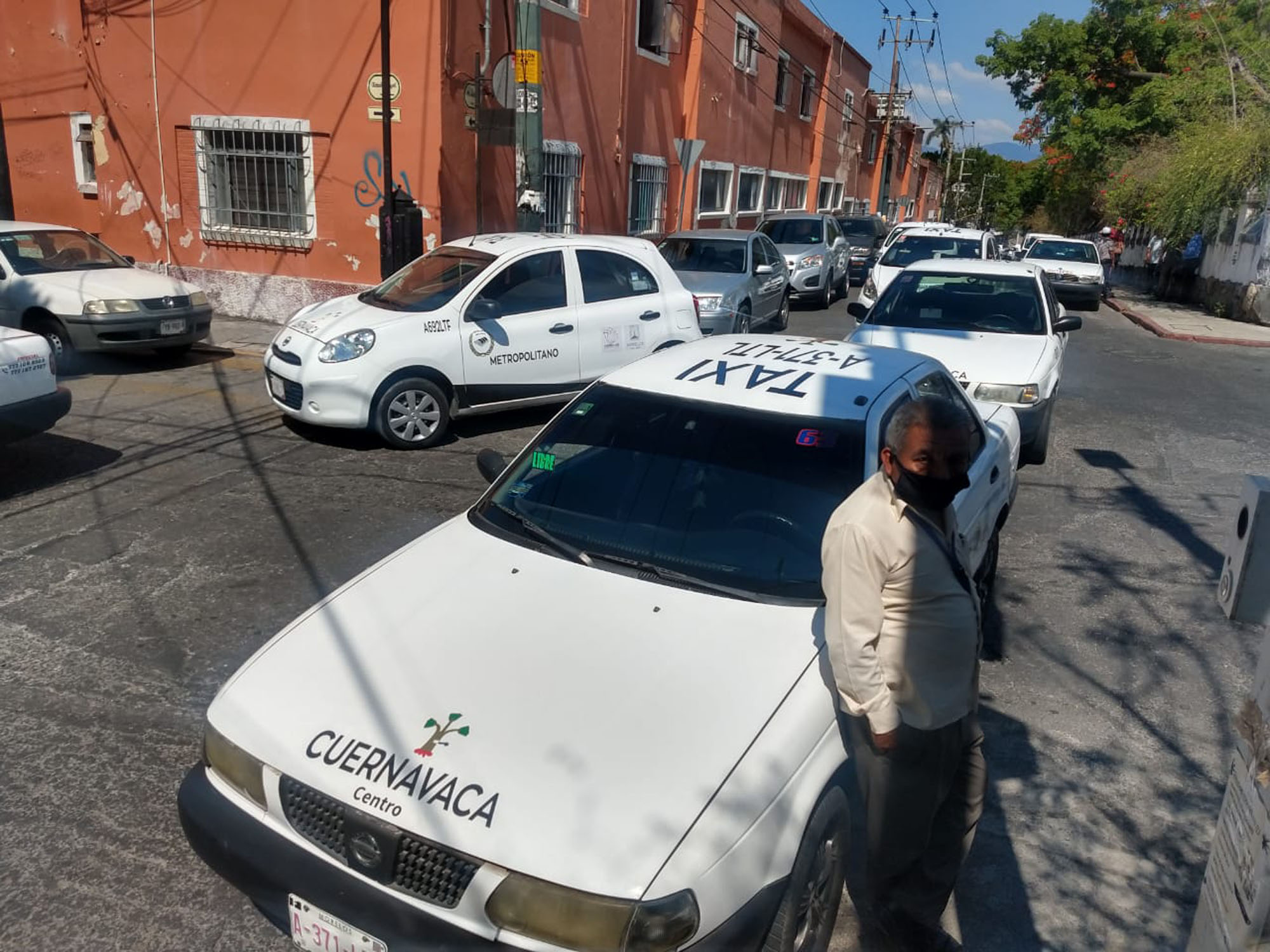 Taxistas. Foto cortesía