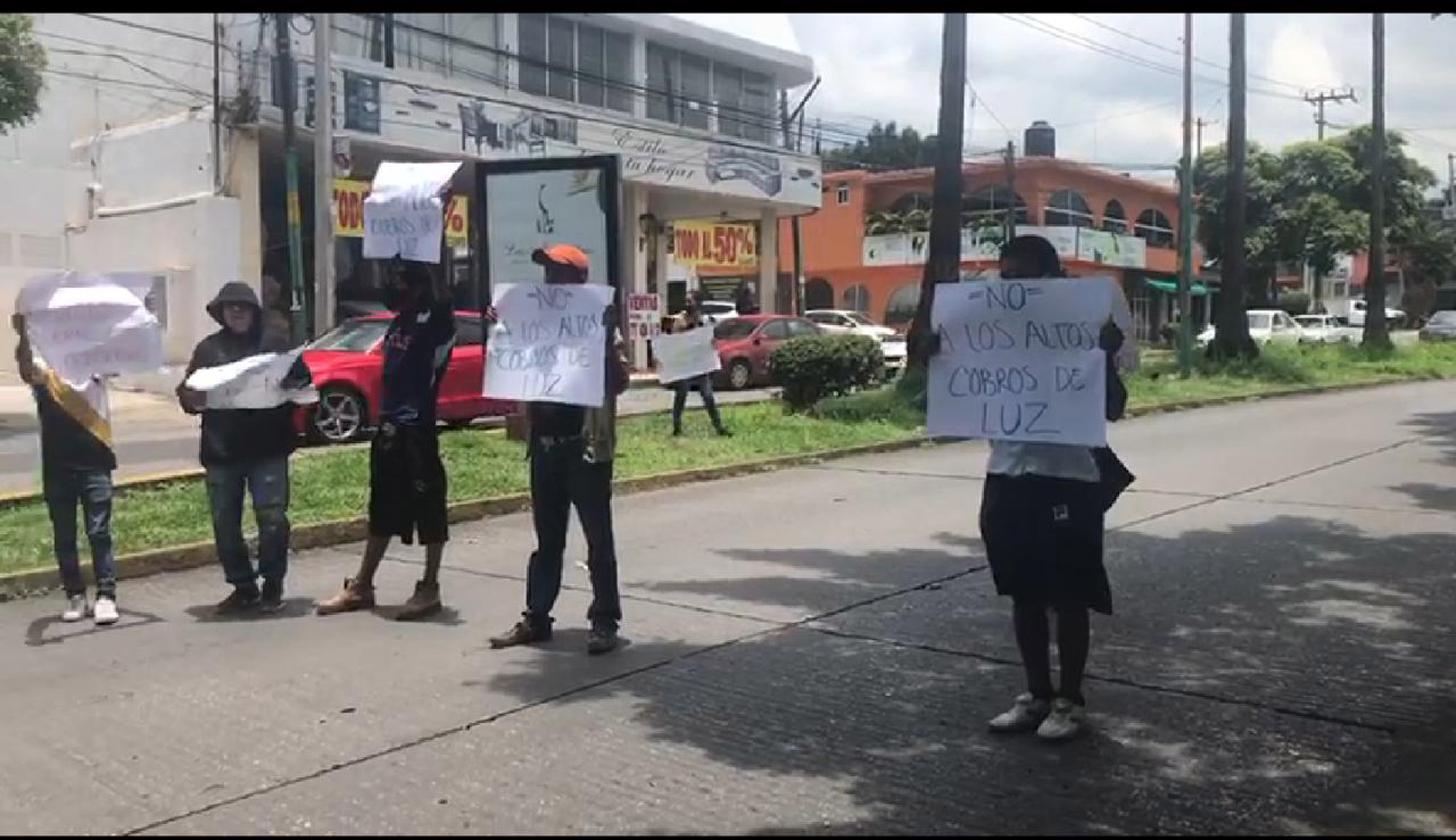 Bloqueo en Vicente Guerrero. Foto cortesía