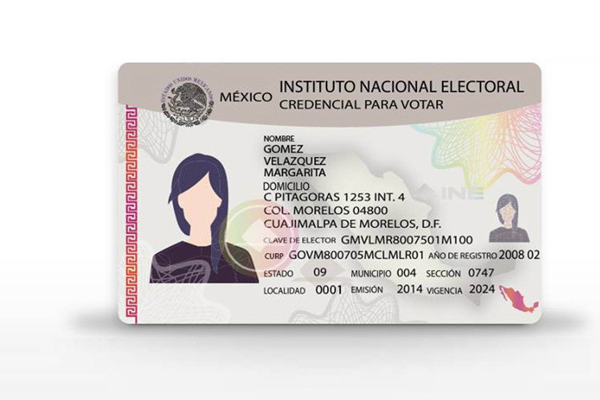 Credencial de Instituto Nacional Electoral