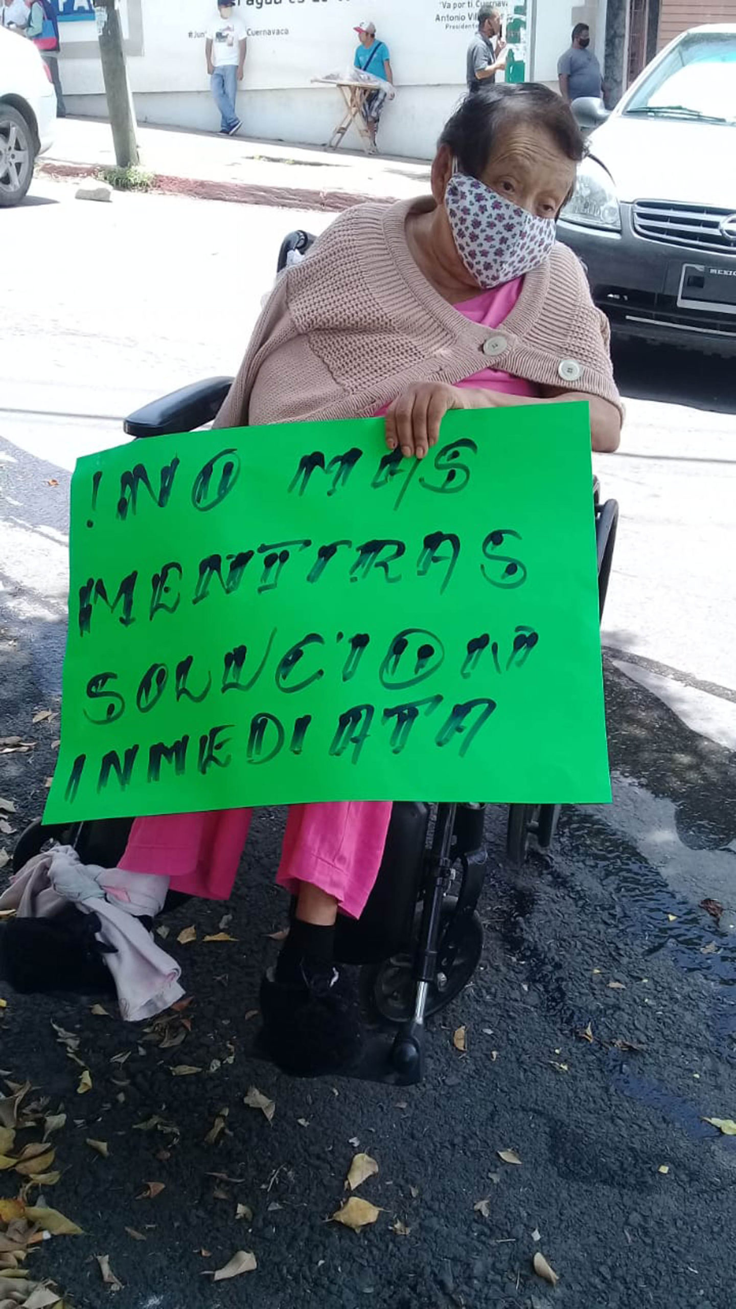 Protesta de vecinos. Foto cortesía