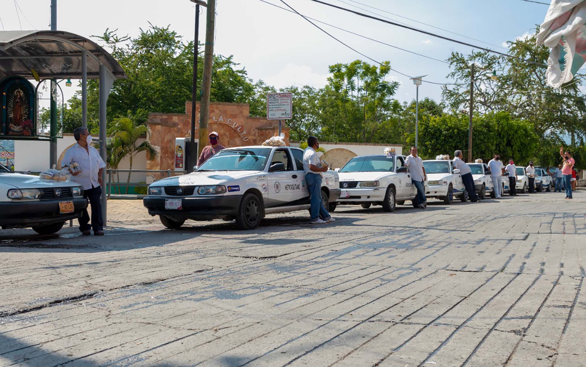 Taxistas. Foto cortesía