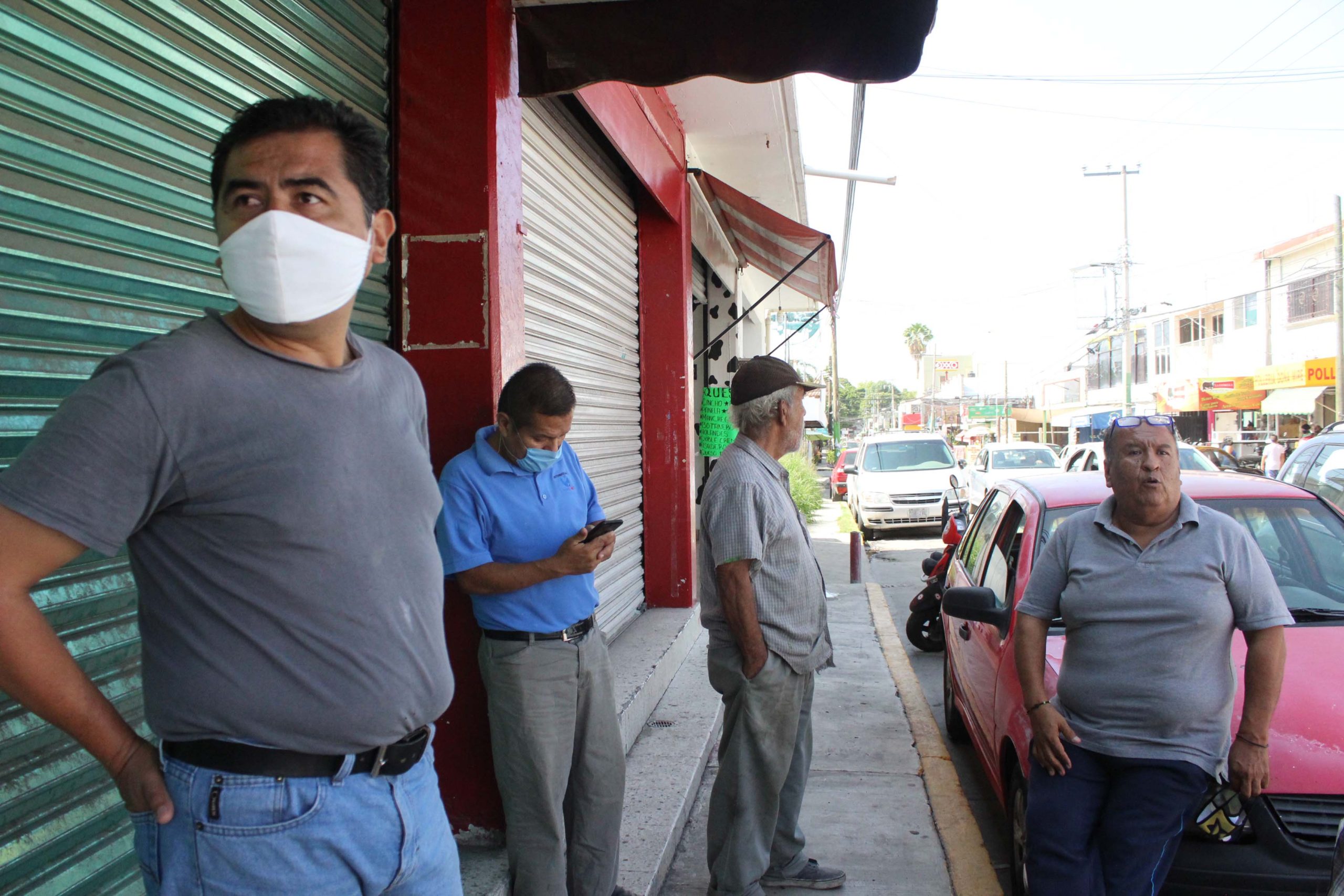 Vecinos en manifestación por inseguridad. Foto cortesía