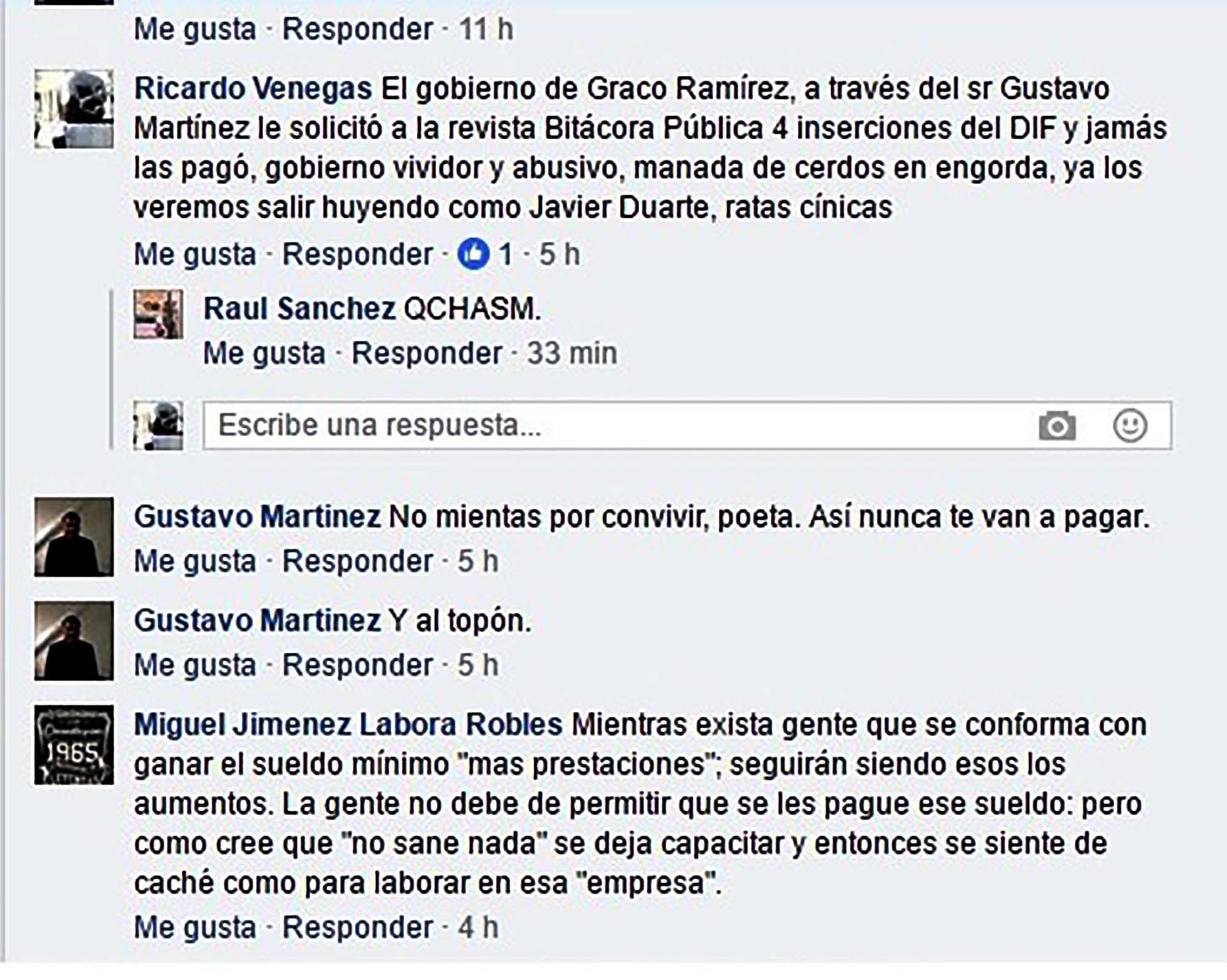 Amenaza de Gustavo Martínez con su trillada frase de malandro "Al topón".