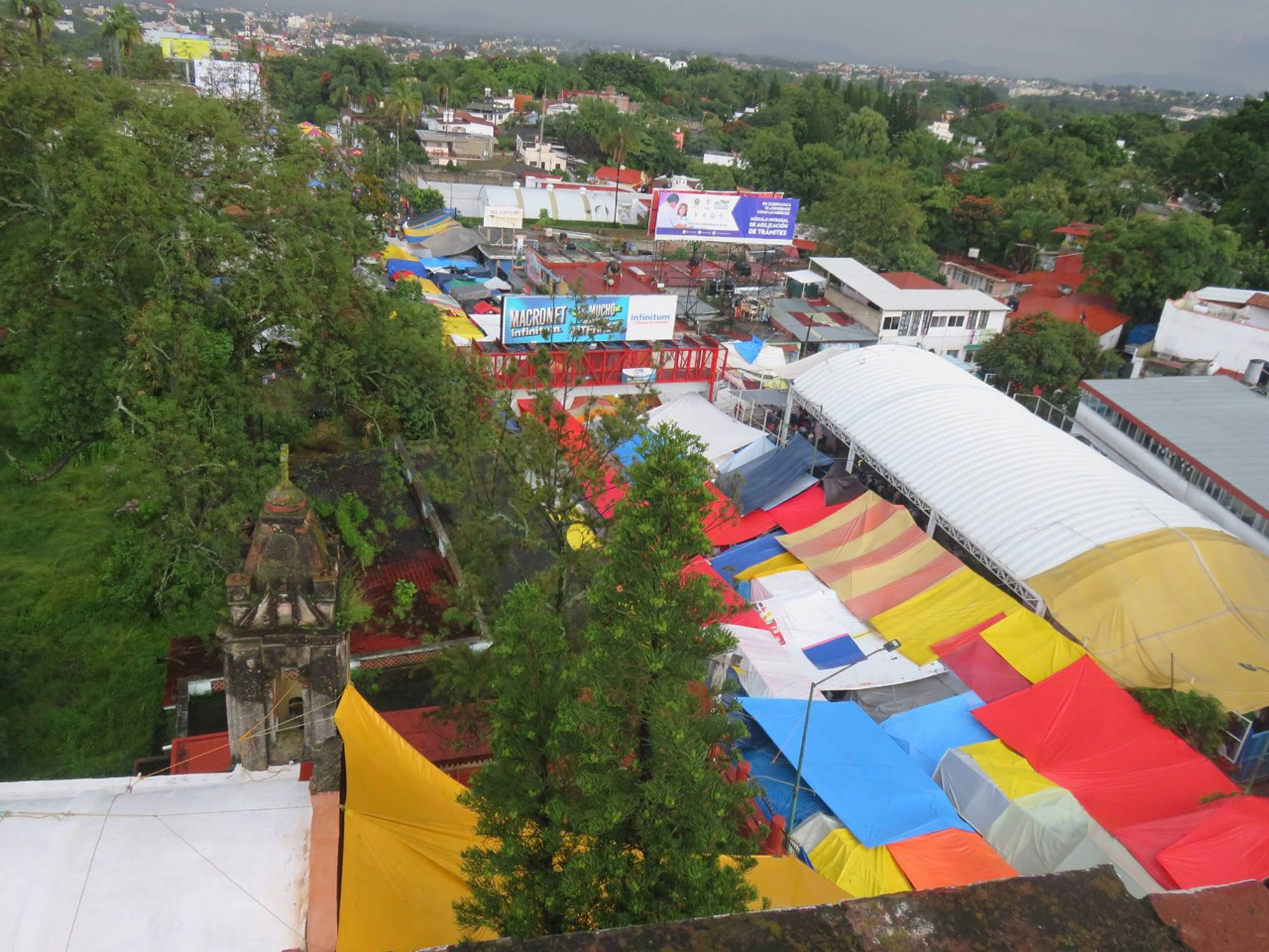 Feria de Tlaltenango desde arriba. Foto Zayra Rodríguez