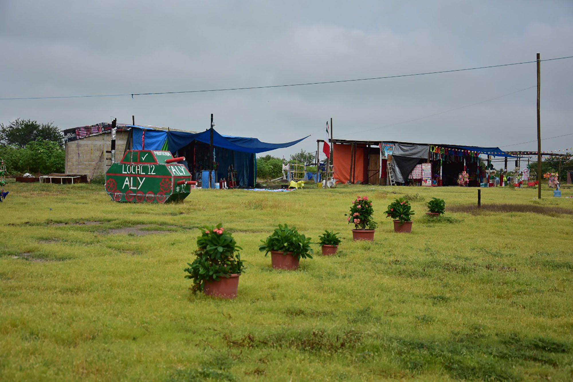 Mercado de cohetes en Xoxocotla