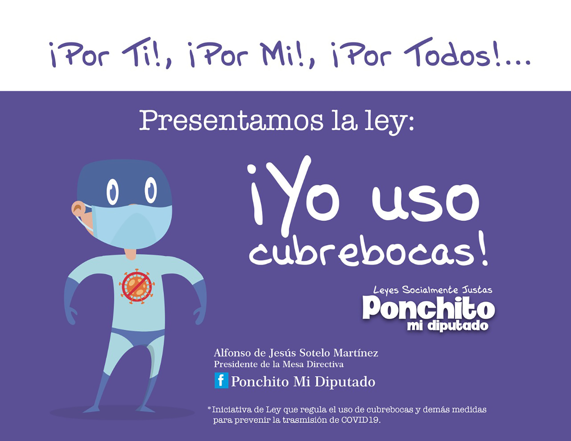 Promo Ley que Regula el Uso de Cubrebocas