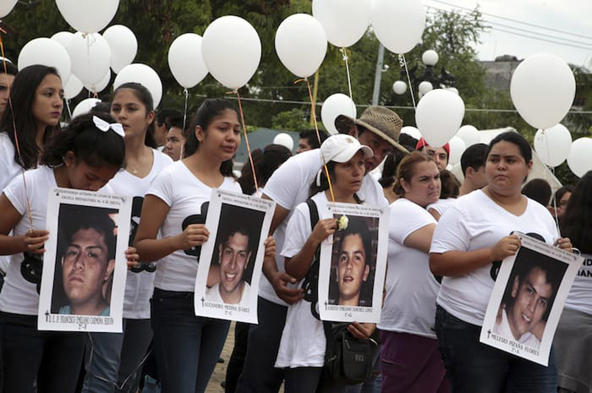 Familiares de víctimas asesinadas en Jojutla. Foto cortesía