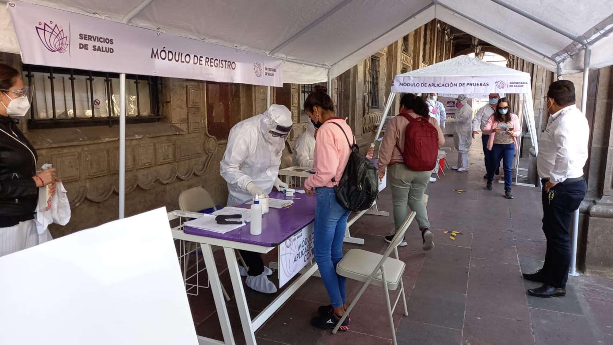 Modulo de pruebaMódulo de prueba rápida de Covid-19 instalado en el centro de Cuernavaca. Foto cortesía rápida de Covid-19 instalado en el centro de Cuernavaca. Foto cortesía