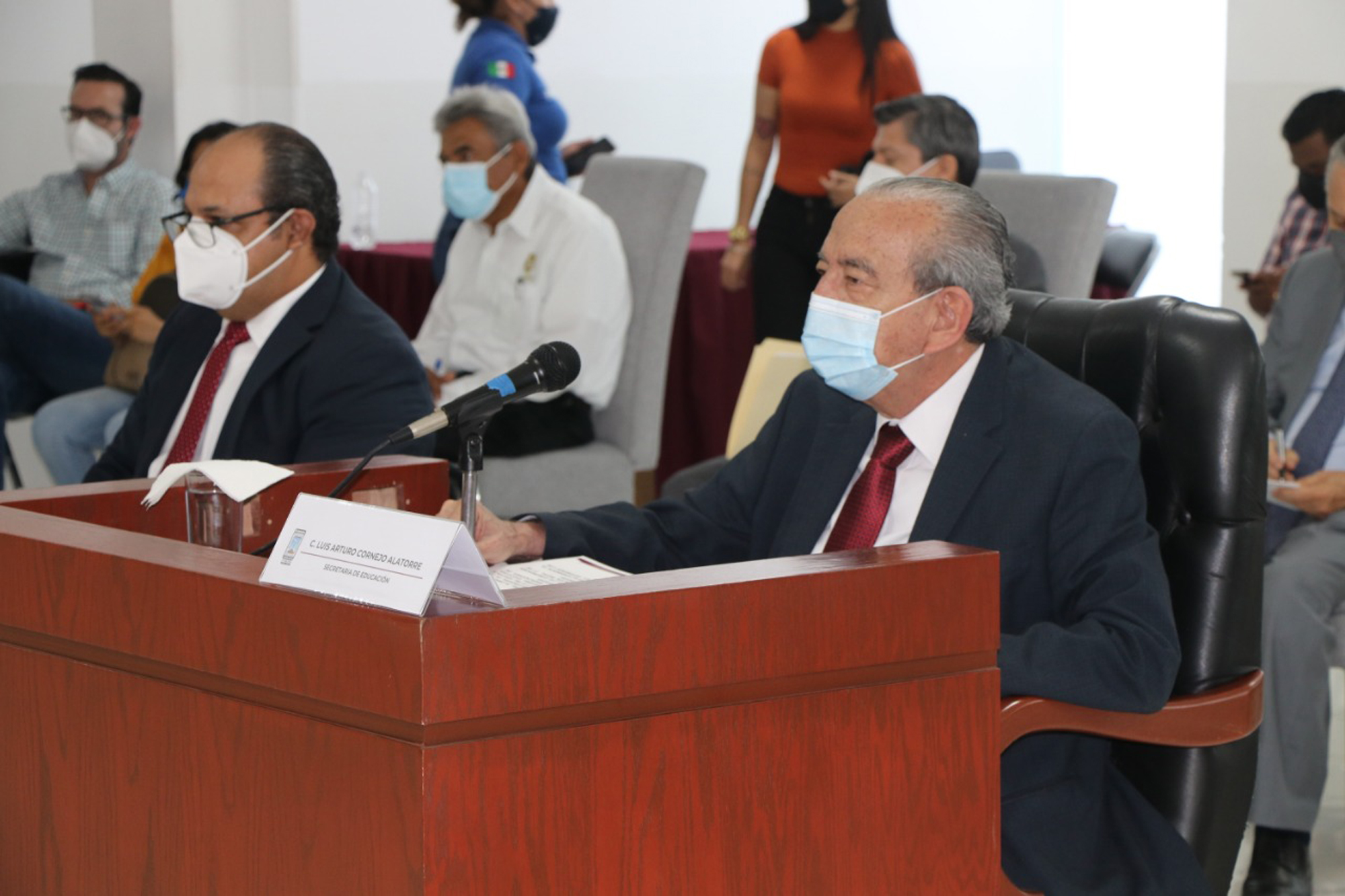 Secretario de Educación, Luis Arturo Cornejo Alatorre. Foto cortesía