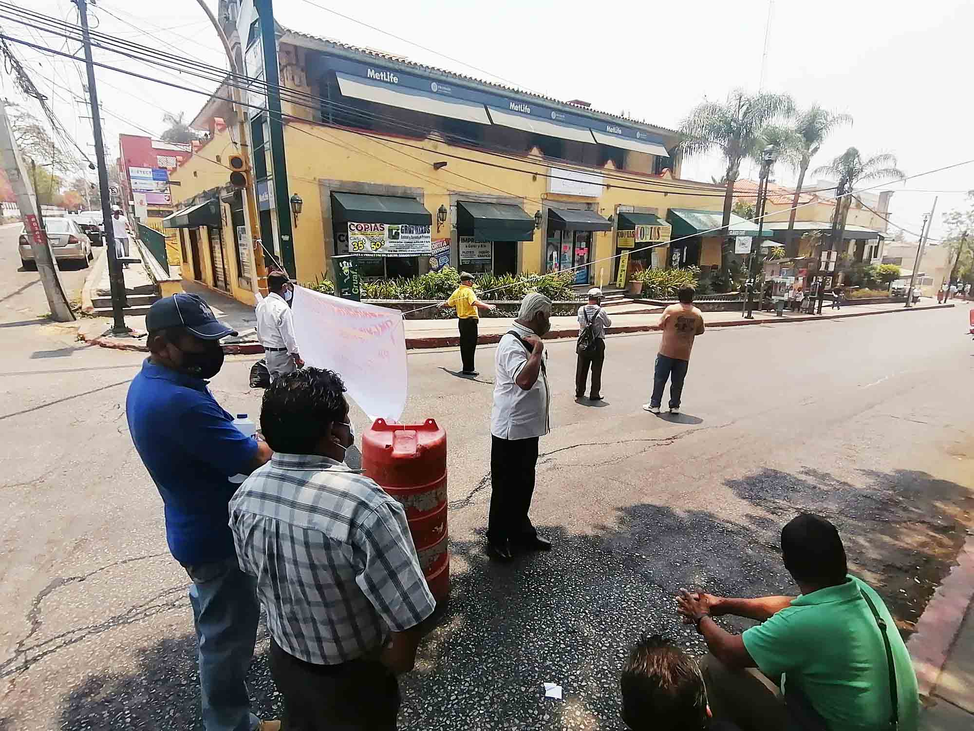 Bloqueo de avenidas y calles 