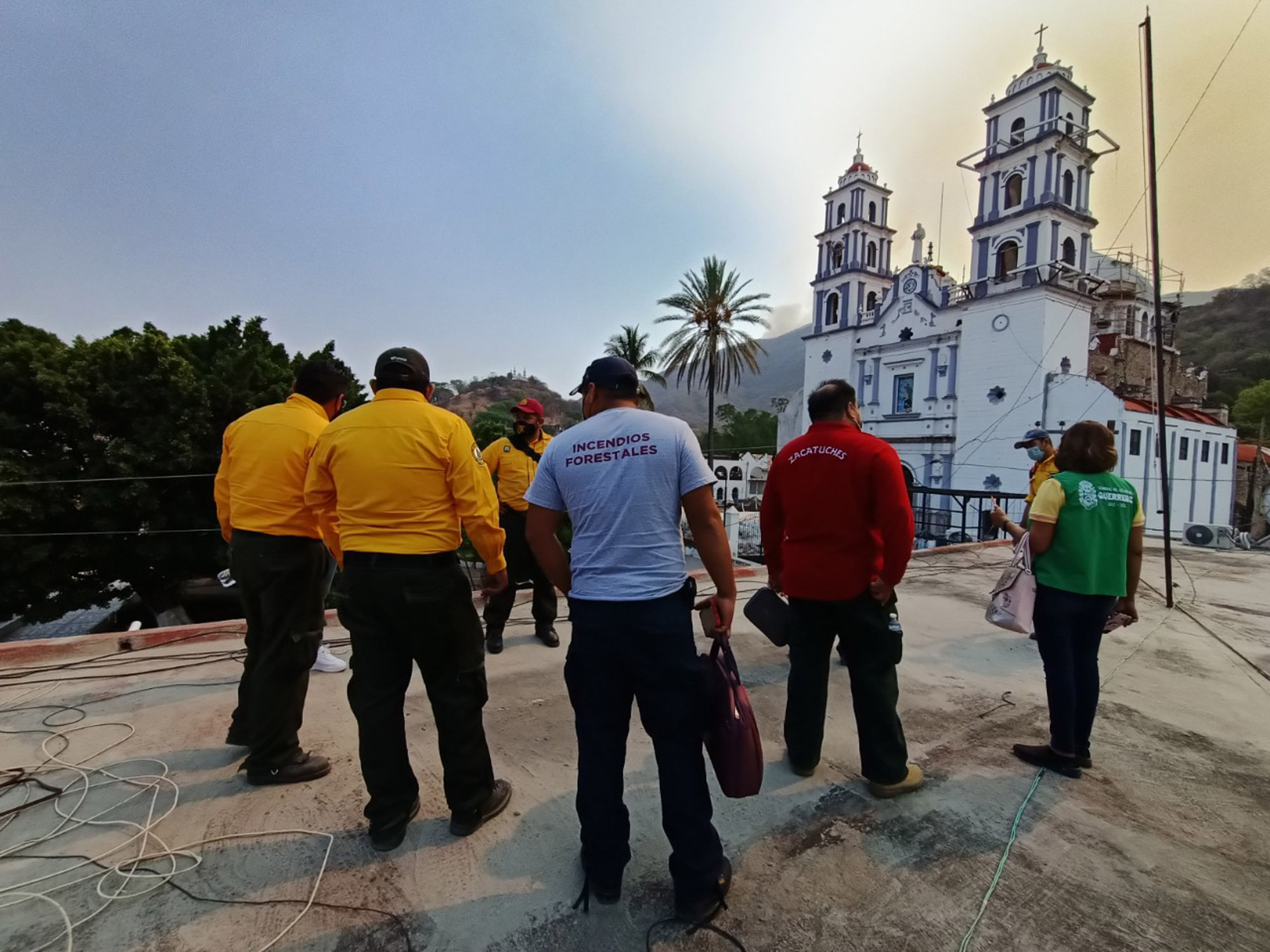 Miembros del Mando Unificado de Incendios Forestales de Morelos