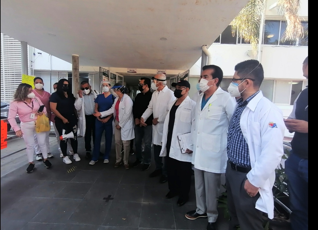 Médicos privados en protesta 