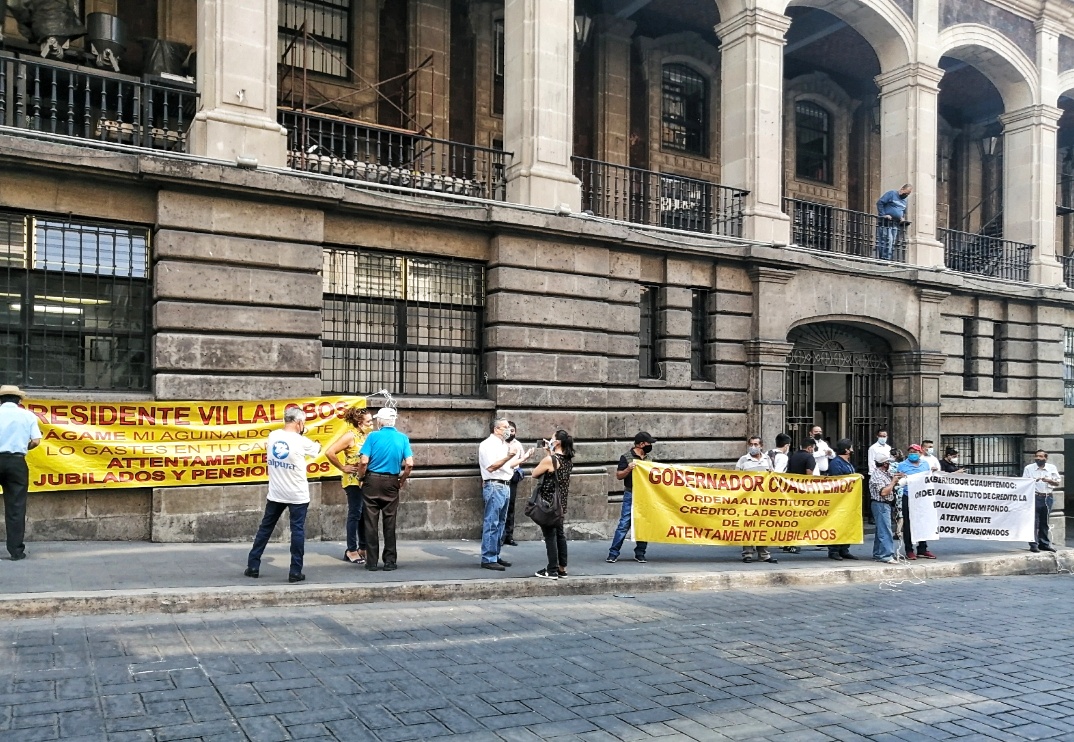 Protesta de de jubilados del SAPAC 