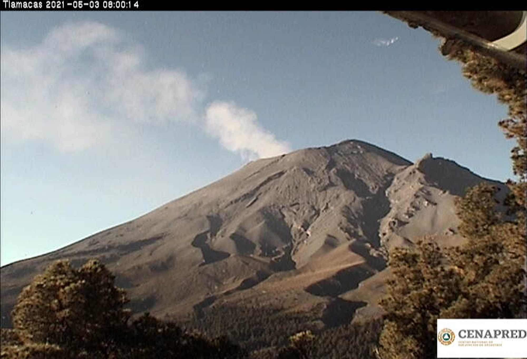 Volcán Popocatépel. Foto cortesía