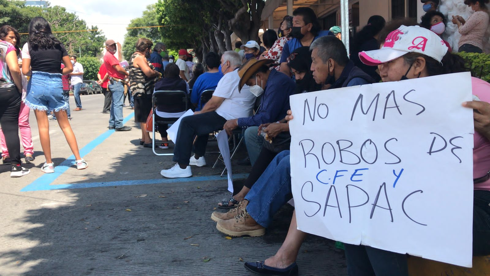 Protesta en el Sapac