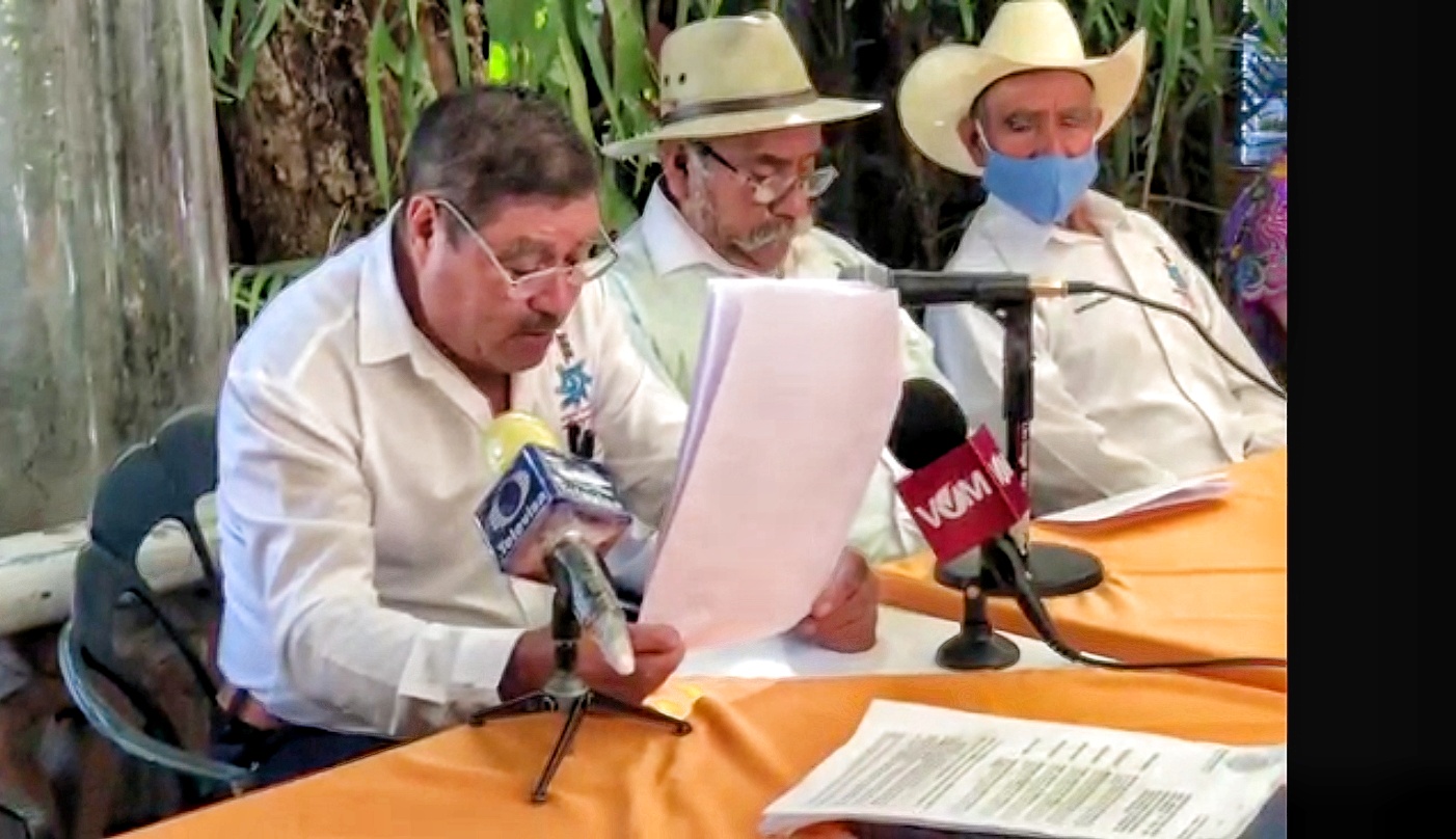 Concejo de Huayapan en conferencia de prensa 