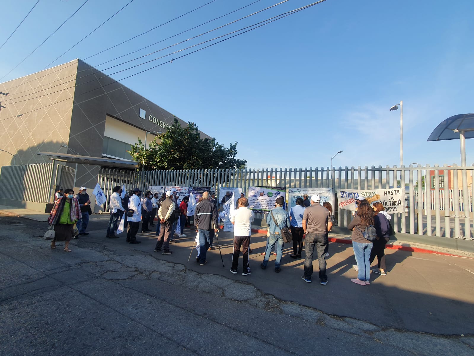 Protesta en Congreso