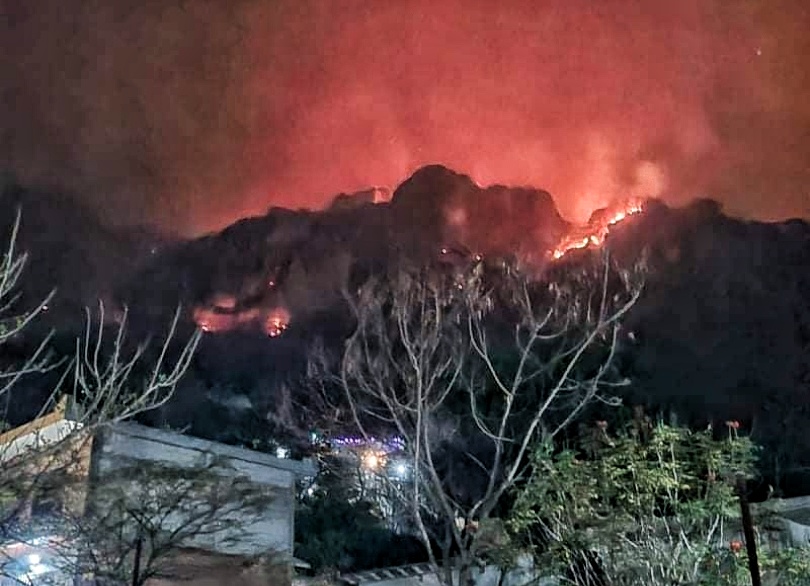 Incendio en el Tepozteco 