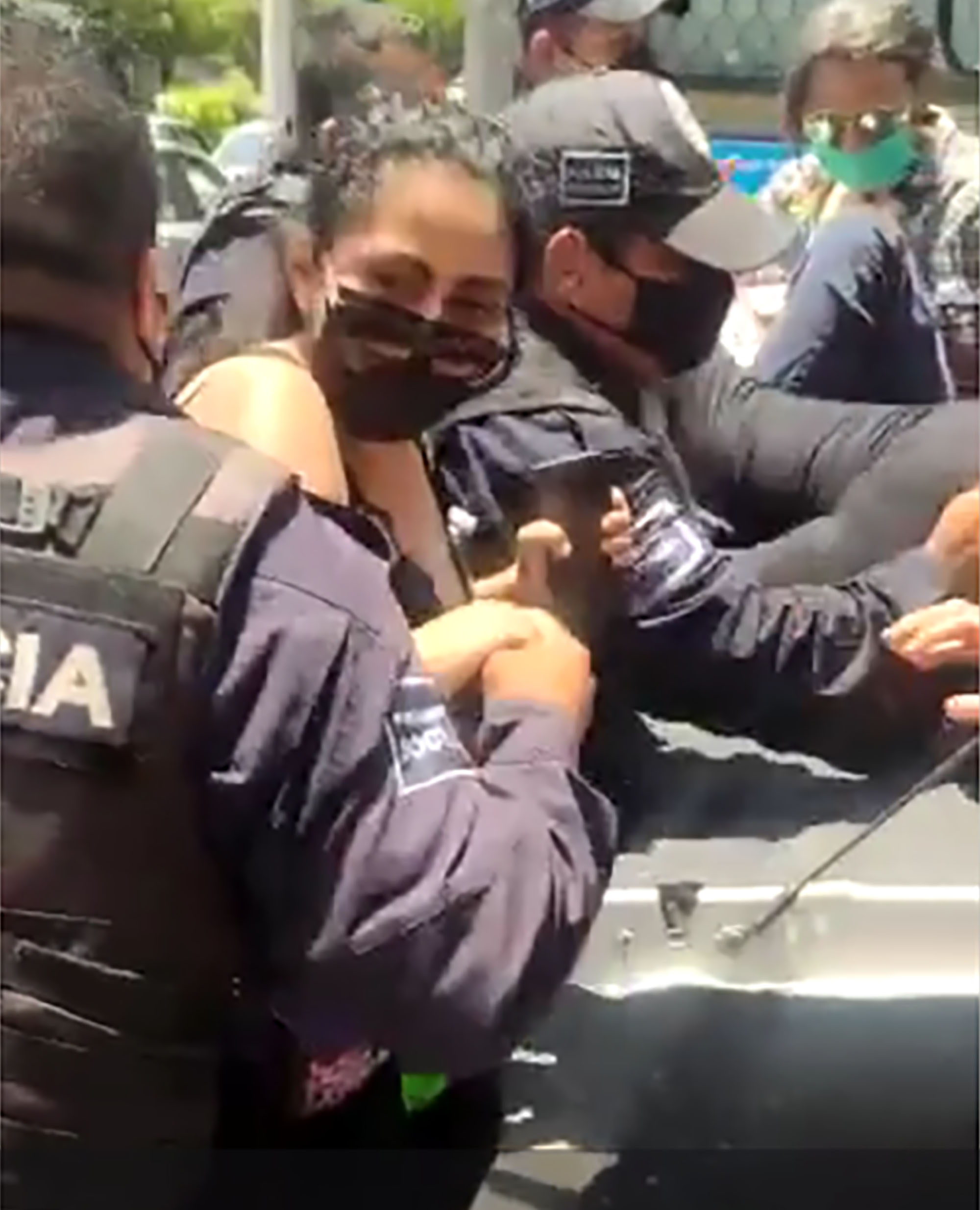 Represión contra manifestantes