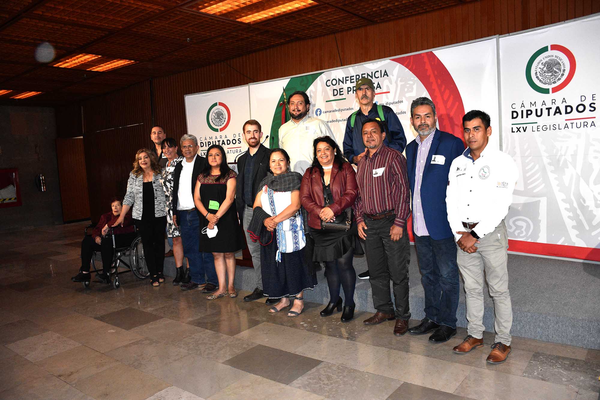 Coalición de Migrantes Mexicano en San Lázaro. Mayo de 2022