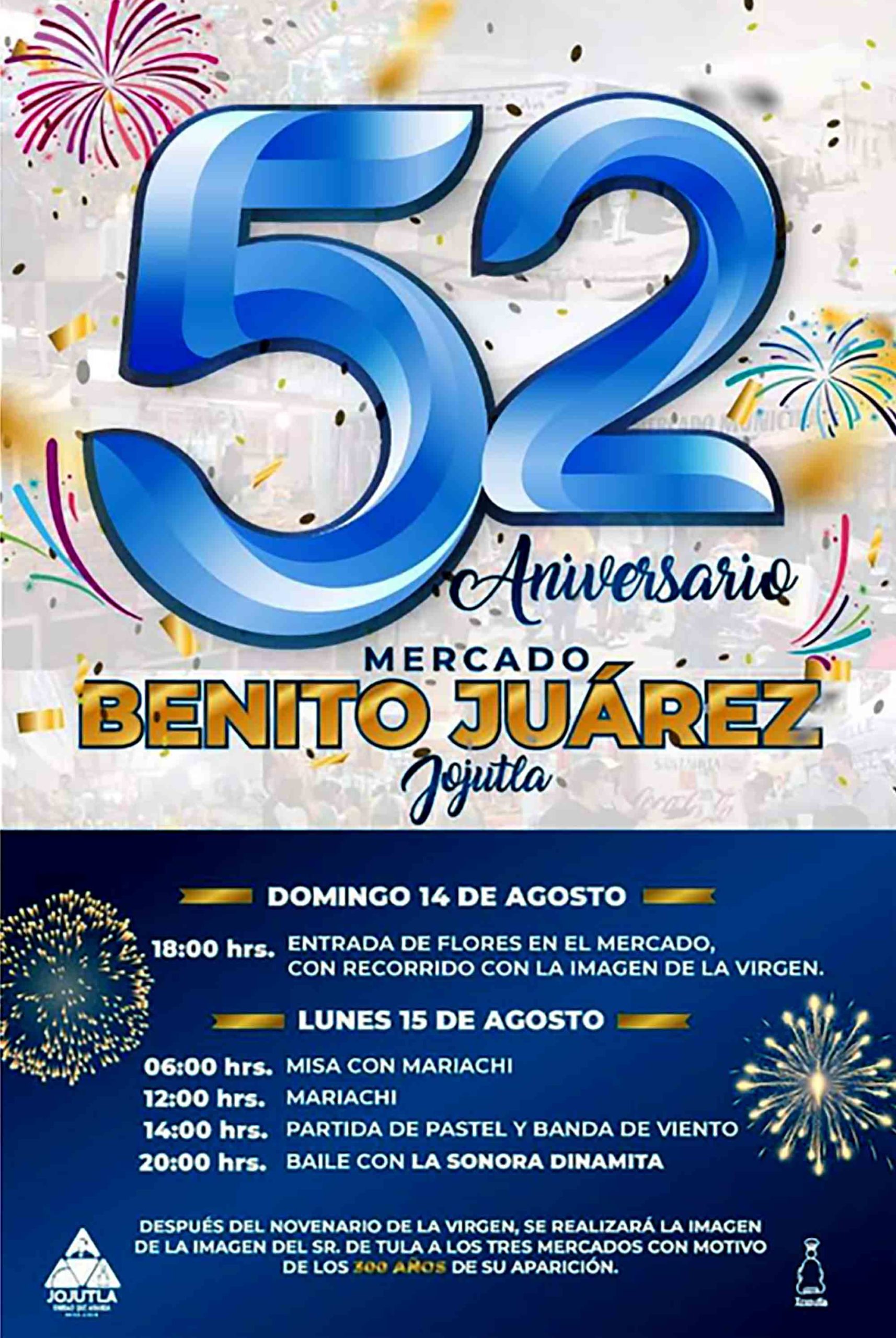 Invitación fiesta Sonora Dinamita