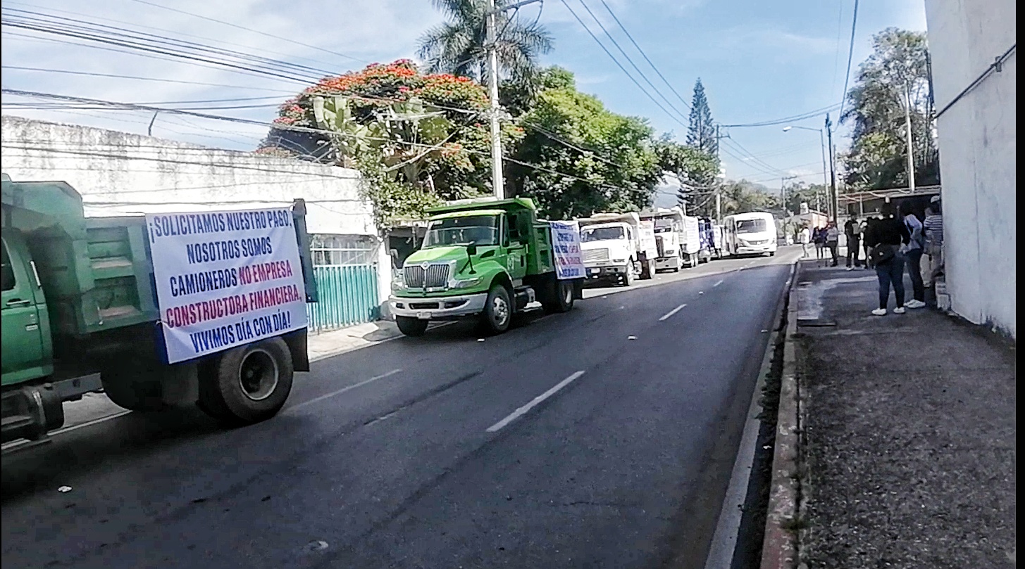 Protesta camioneros 