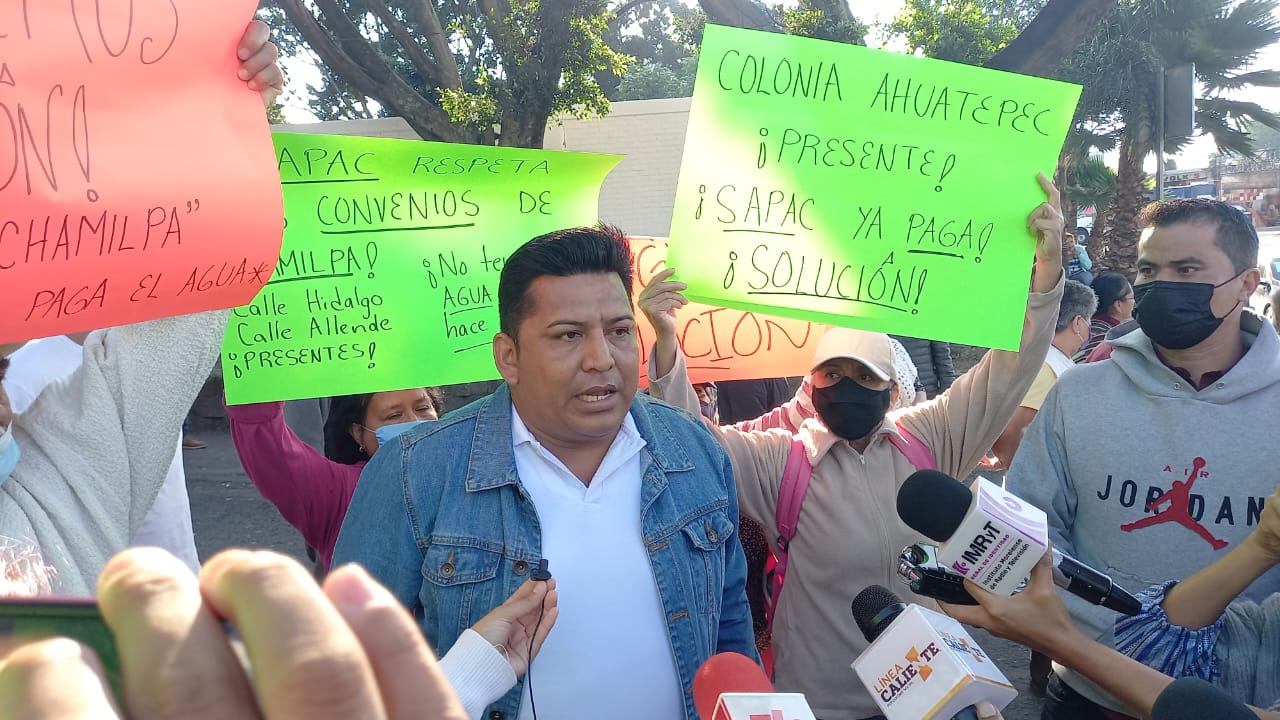 Protesta y cierre por falta de agua 