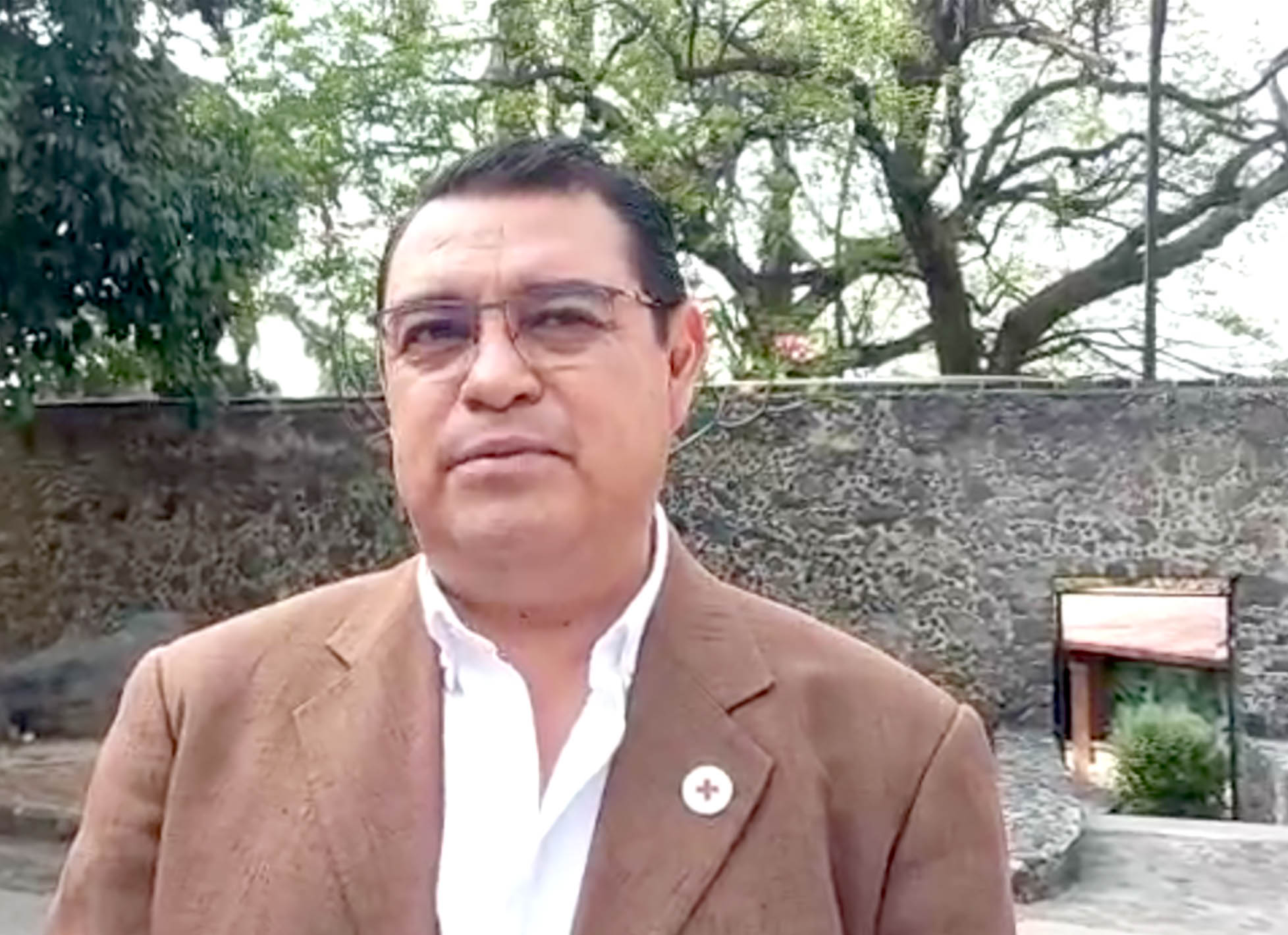 José Luis Alqucira delegado de la Cruz Roja Mexicana Delegación Morelos